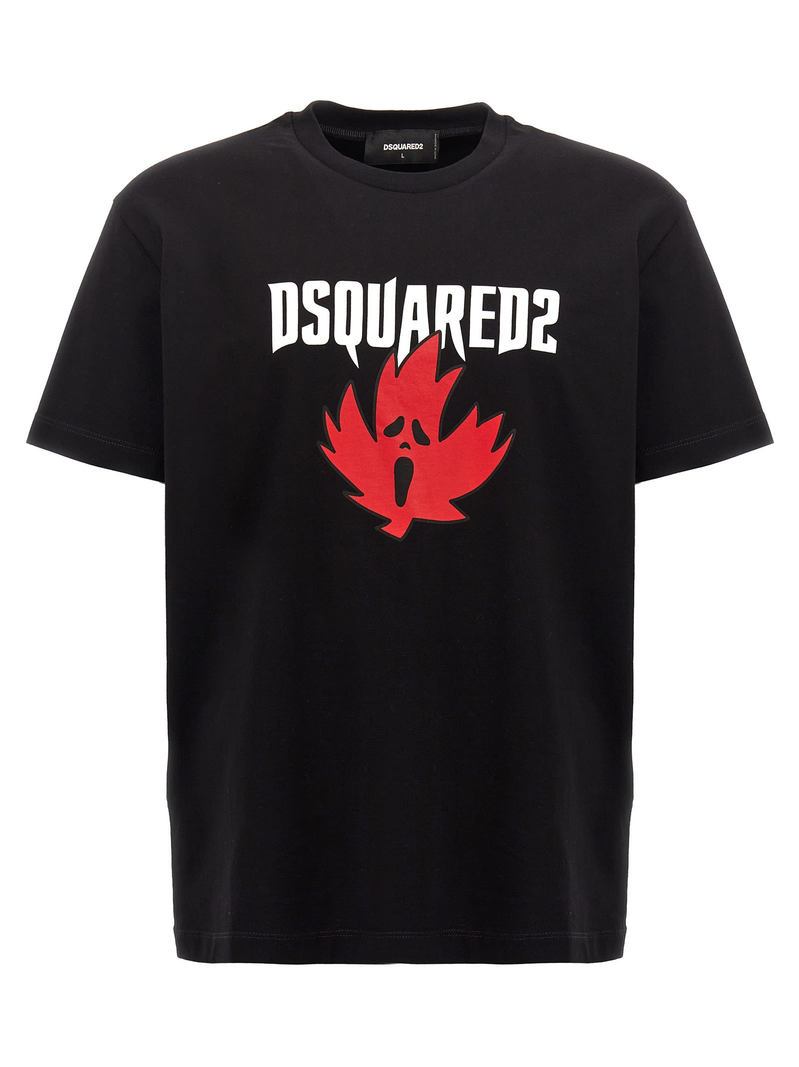 Shop Dsquared2 Logo Print T-shirt In Black