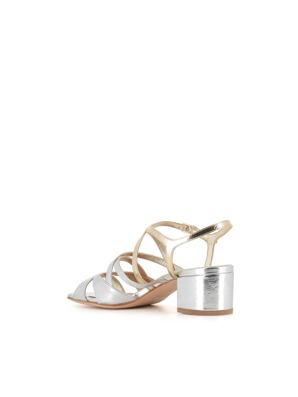 Shop Laurence Dacade Sandal Janet In Argento/oro