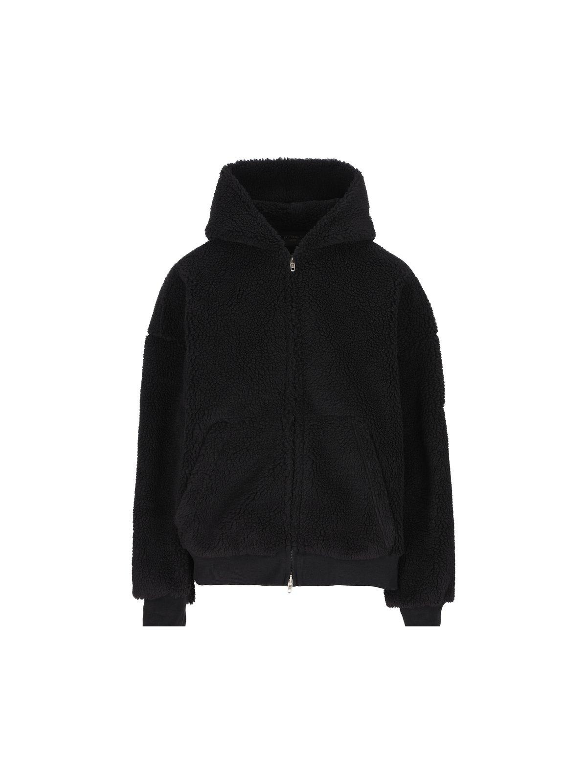 Zip-up Fur Hoodie