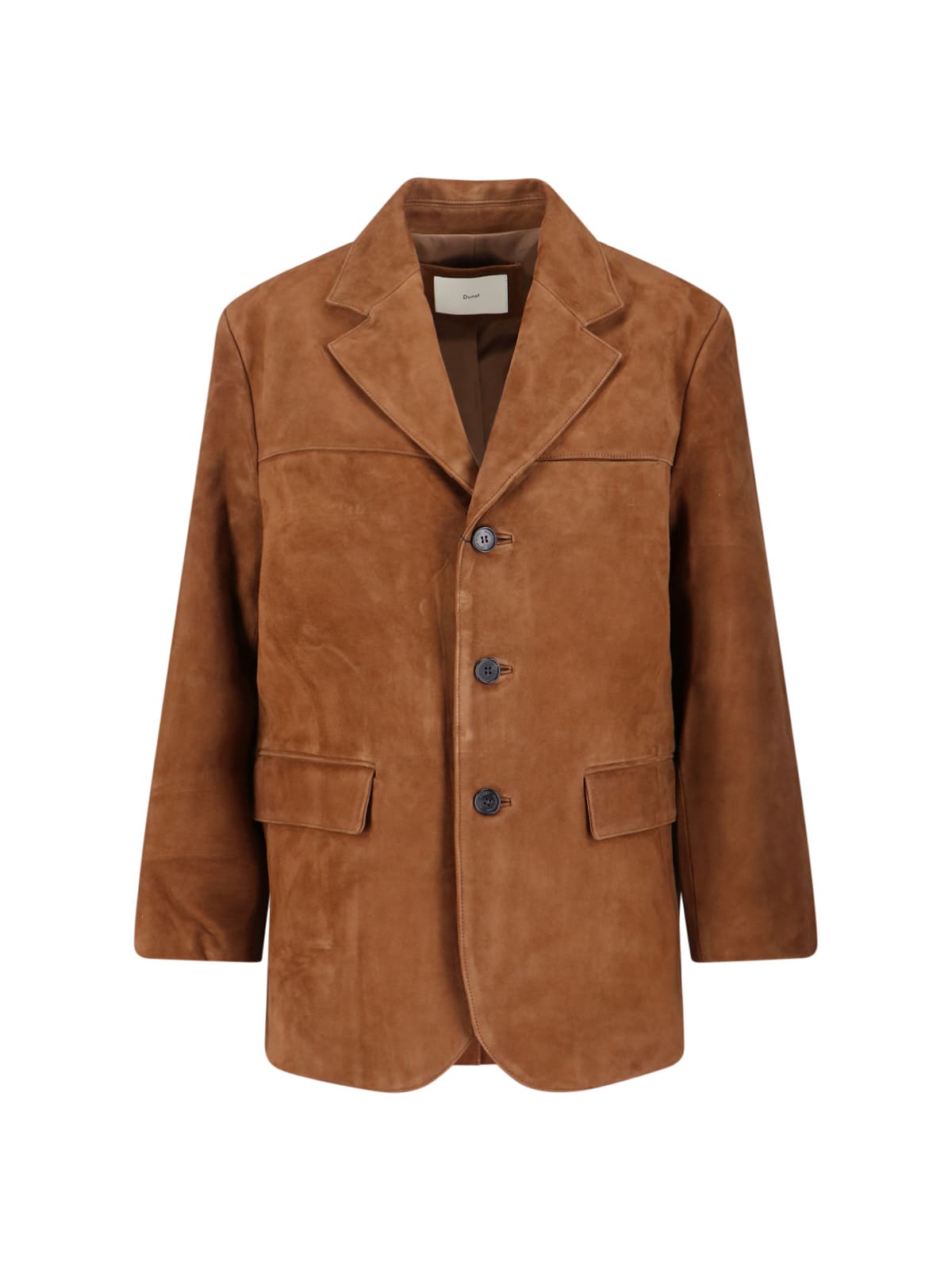 Dunst Vegan Suede Jacket Jackets Brown In Brown