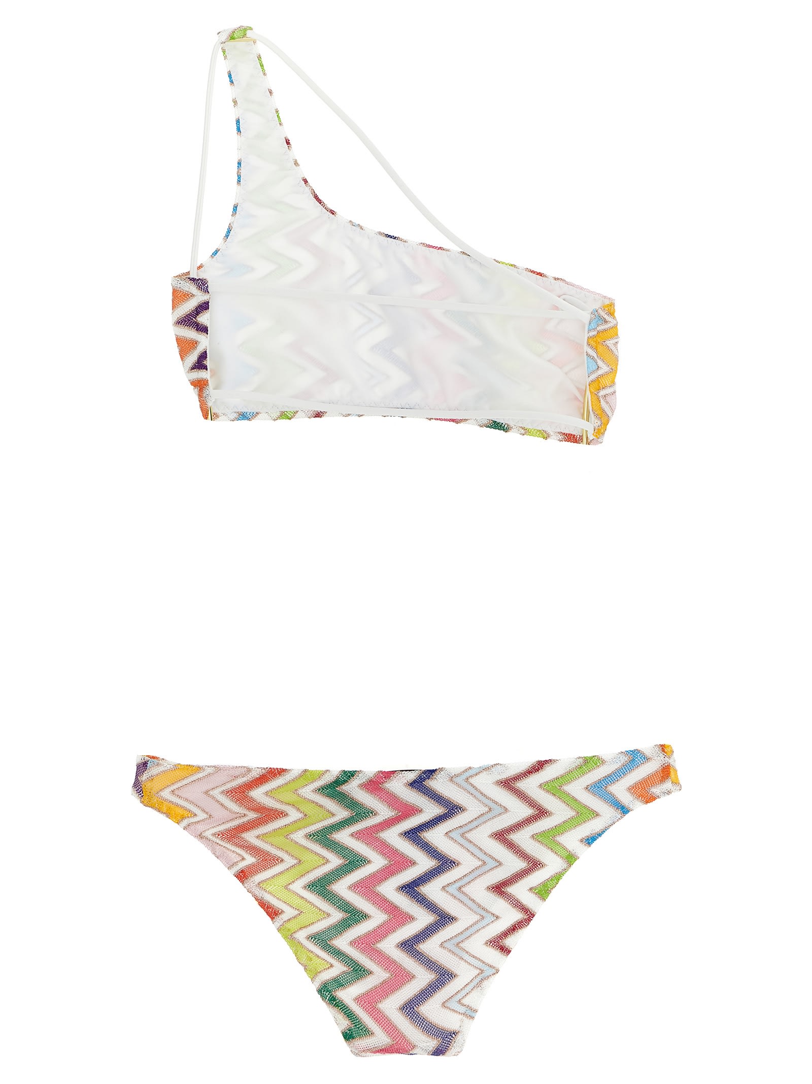 Missoni Zigzag Pattern Bikini Beachwear Multicolor In Multi