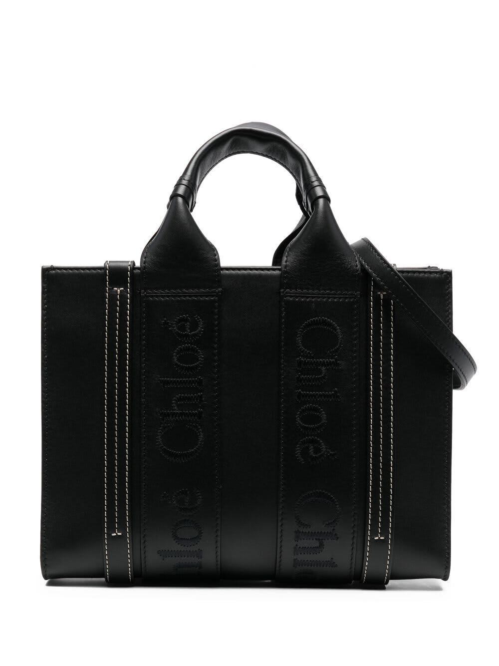 Shop Chloé Woody In Black