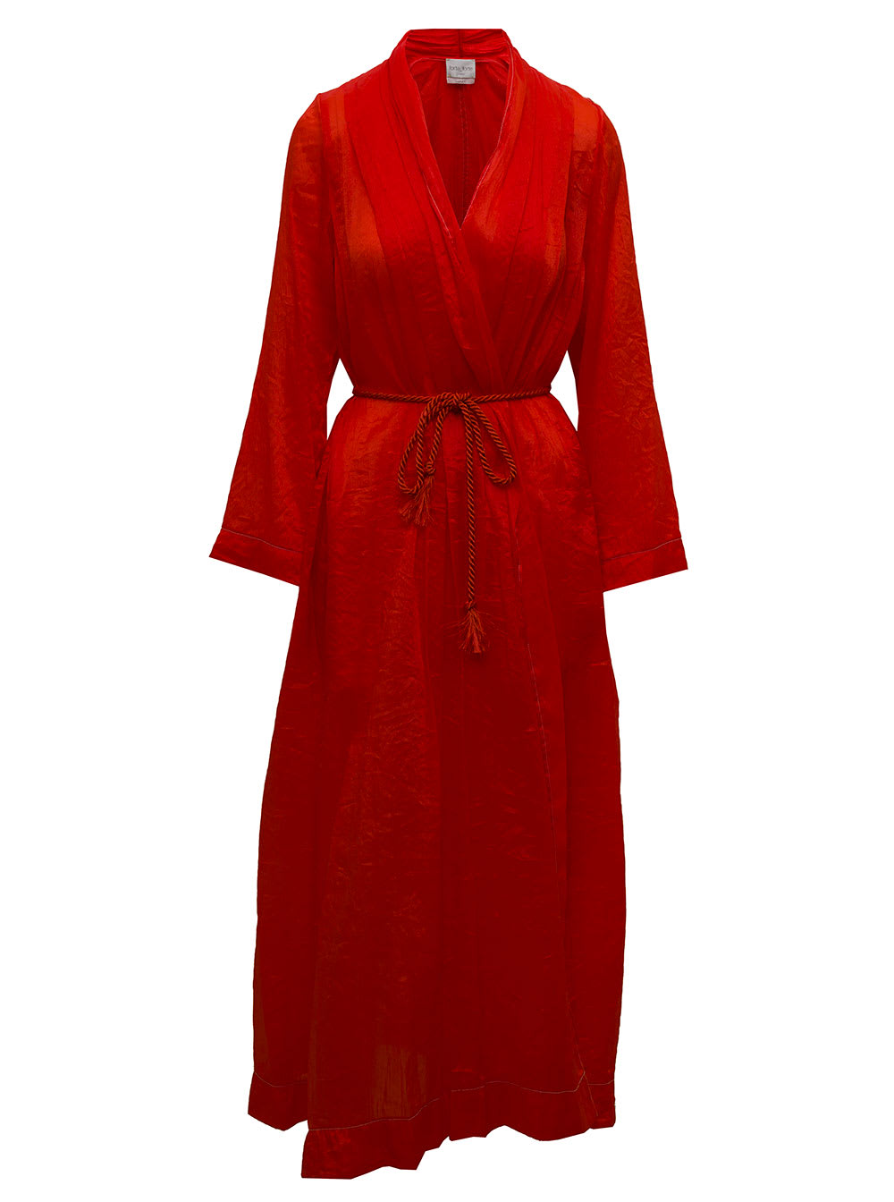 Forte Forte Forte-forte Womans Long Kimono Red Nylon Dress