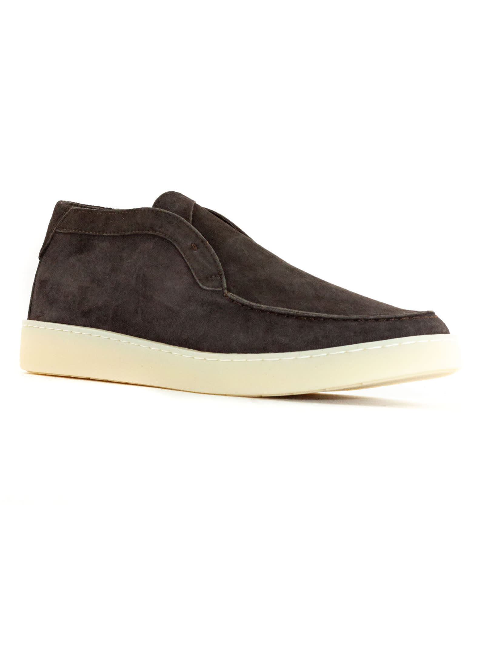 Shop Andrea Ventura St. Bart Zenit Brown Suede Ankle Boot