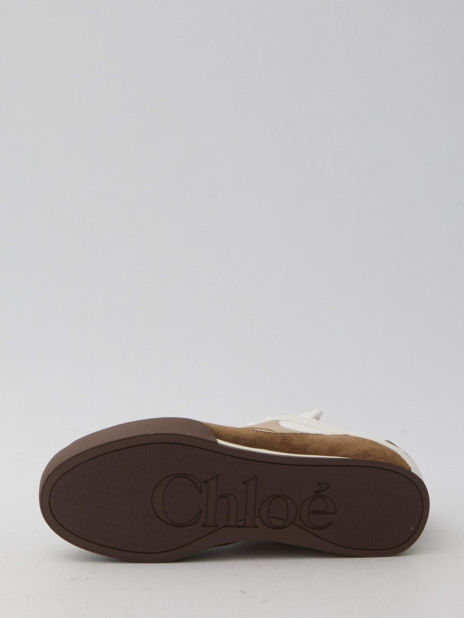 Chloé Chloe Kick Brown Sneakers In Natural Brown