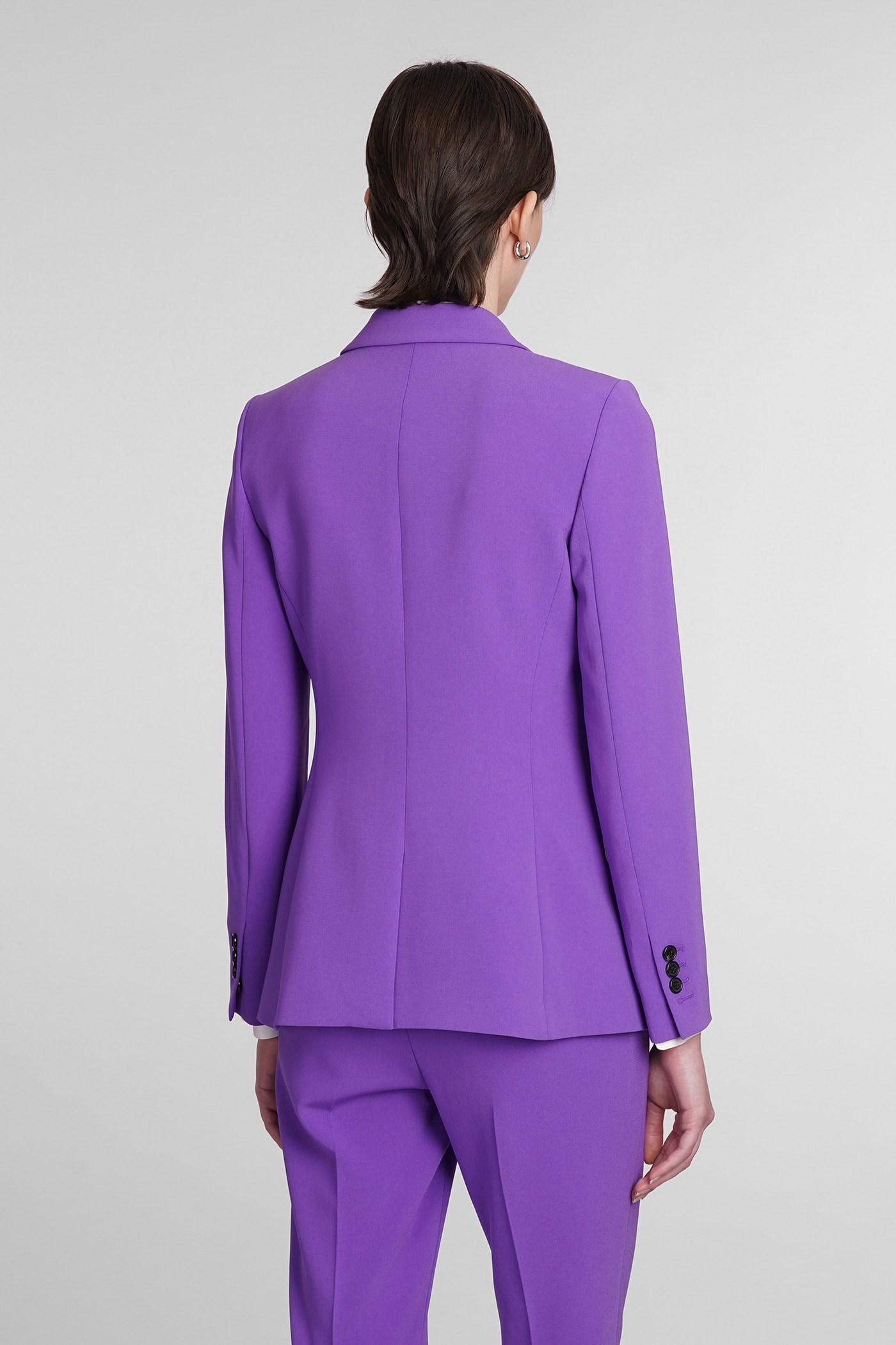 Shop Theory Blazer In Viola Triacetate In Qy Bright Peony
