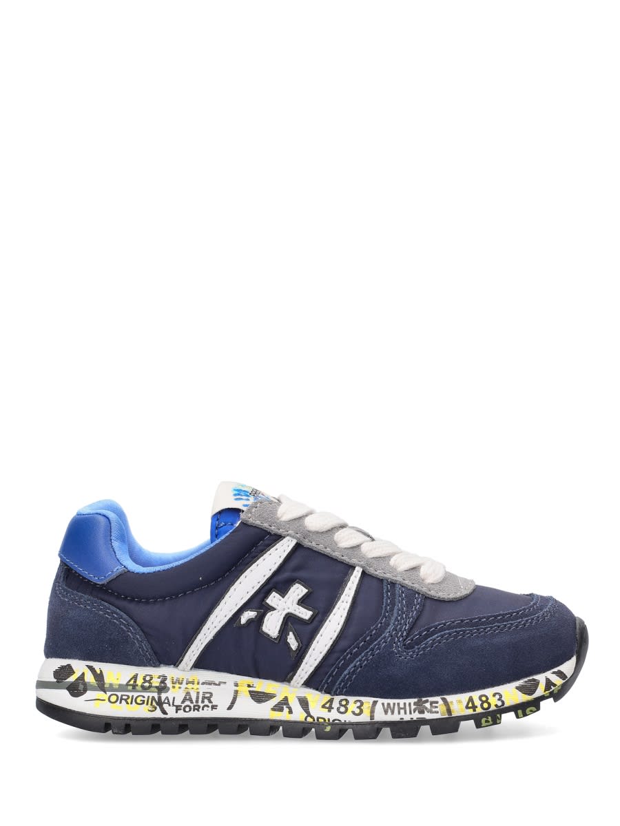 Shop Premiata Sneaker With Logo In Blue