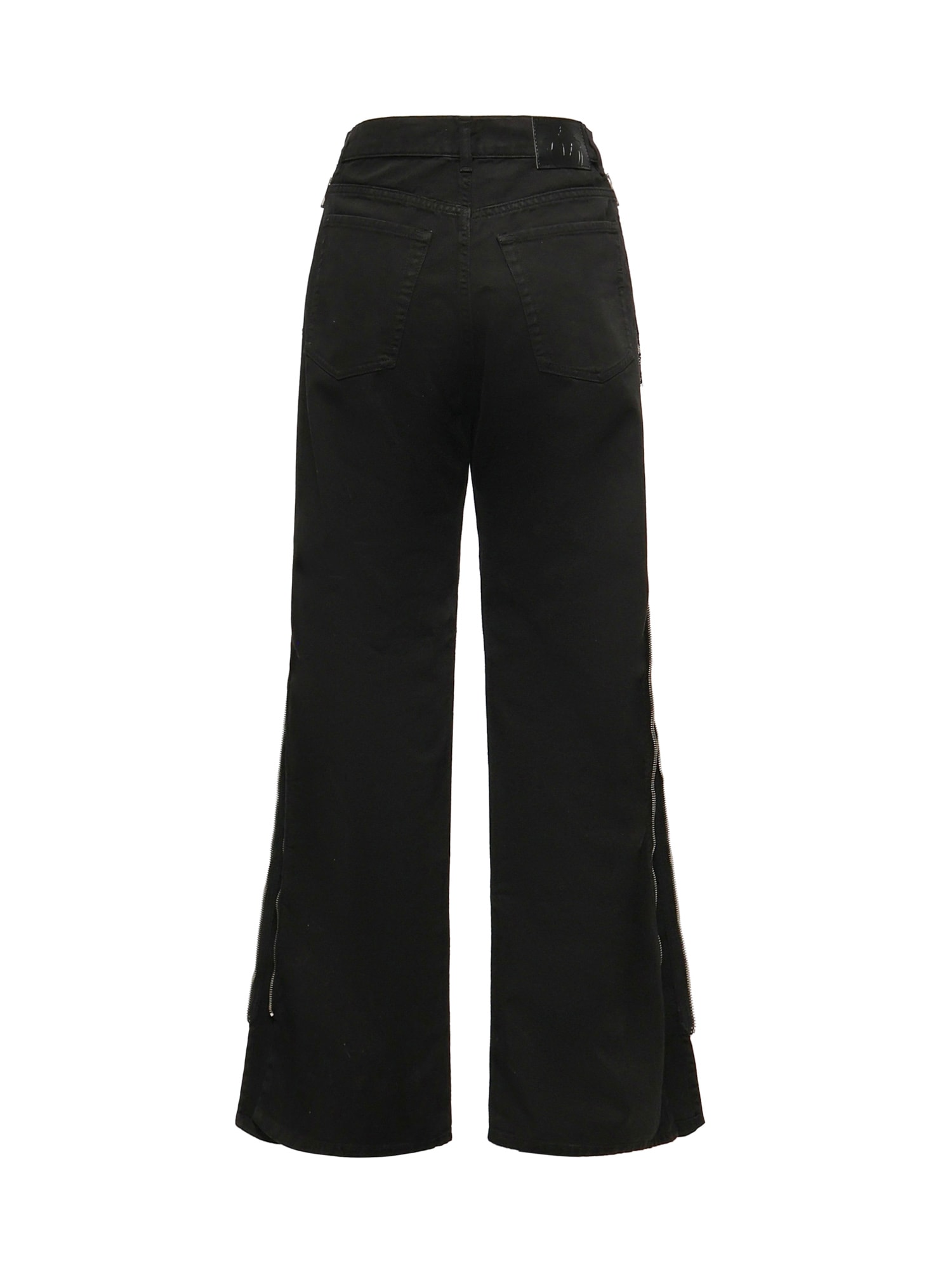 Pinko Wanda Jeans With Side Zips In Black