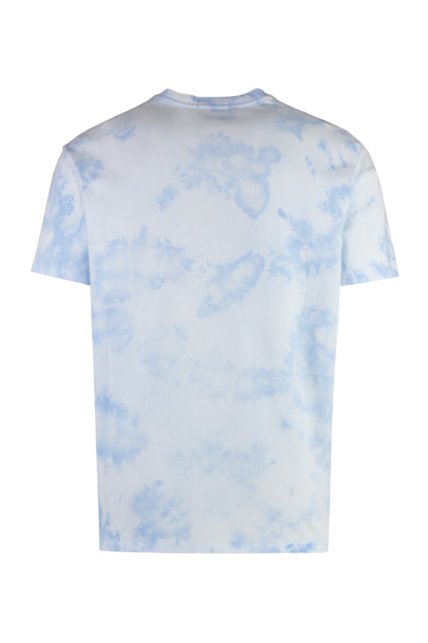 Shop Polo Ralph Lauren Cotton Crew-neck T-shirt In Azzurro