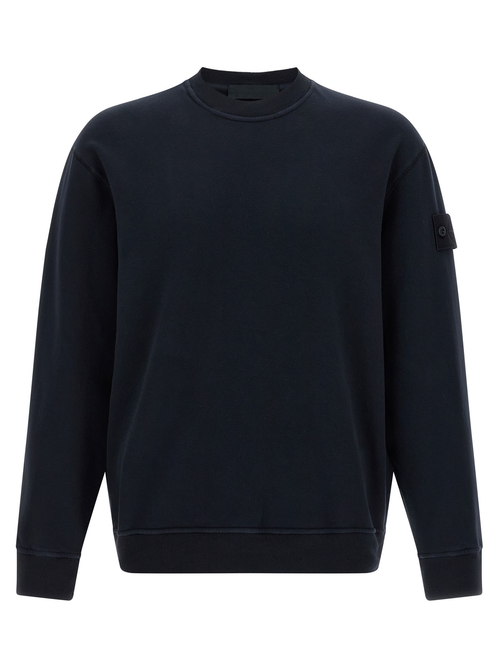 Stone Island Logo Badge Sweatshirt In Animal Print