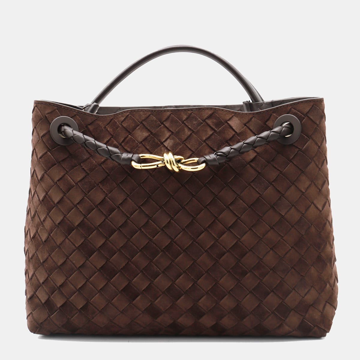 Shop Bottega Veneta Brown Leather Bag In Marrone