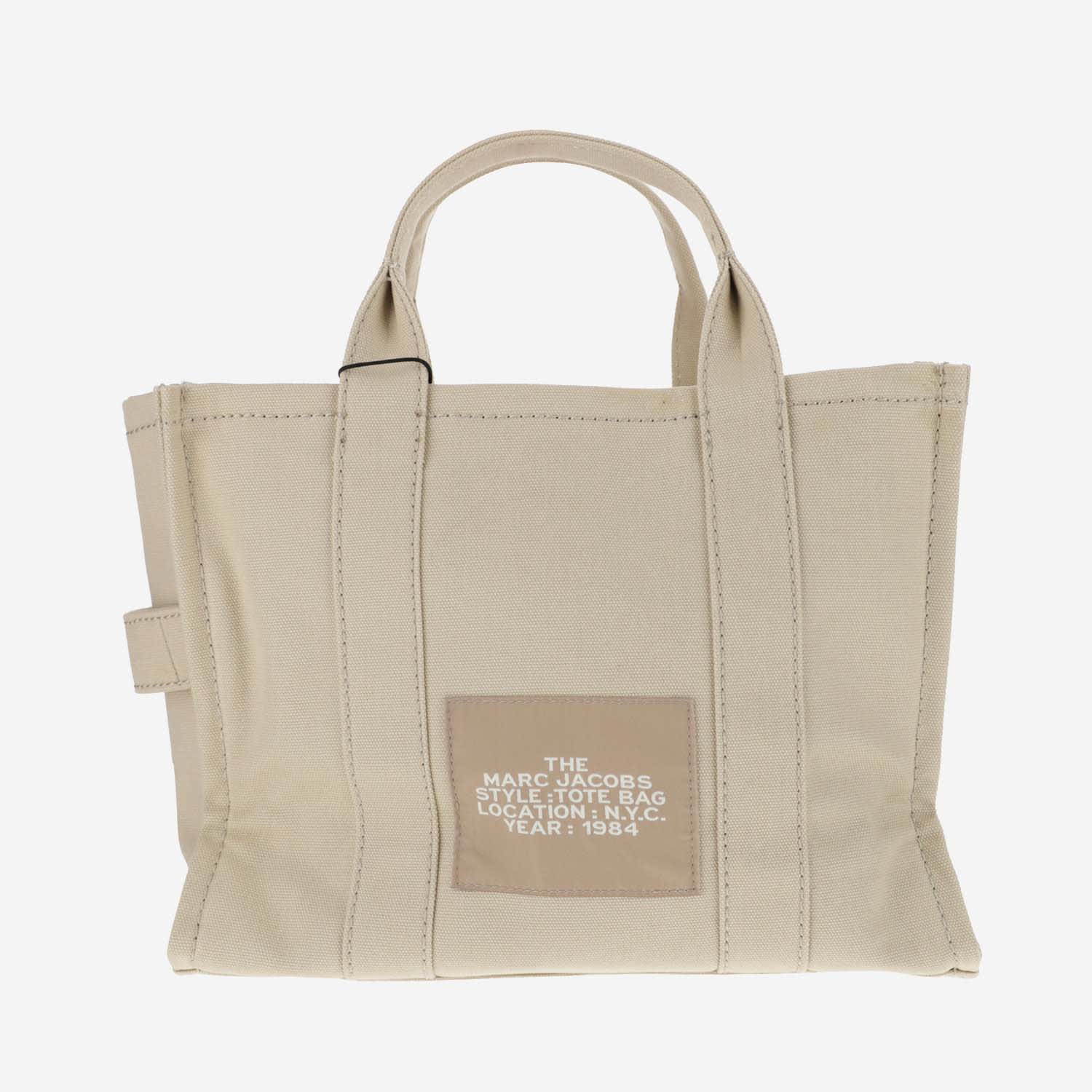 Shop Marc Jacobs The Medium Tote Bag In Beige