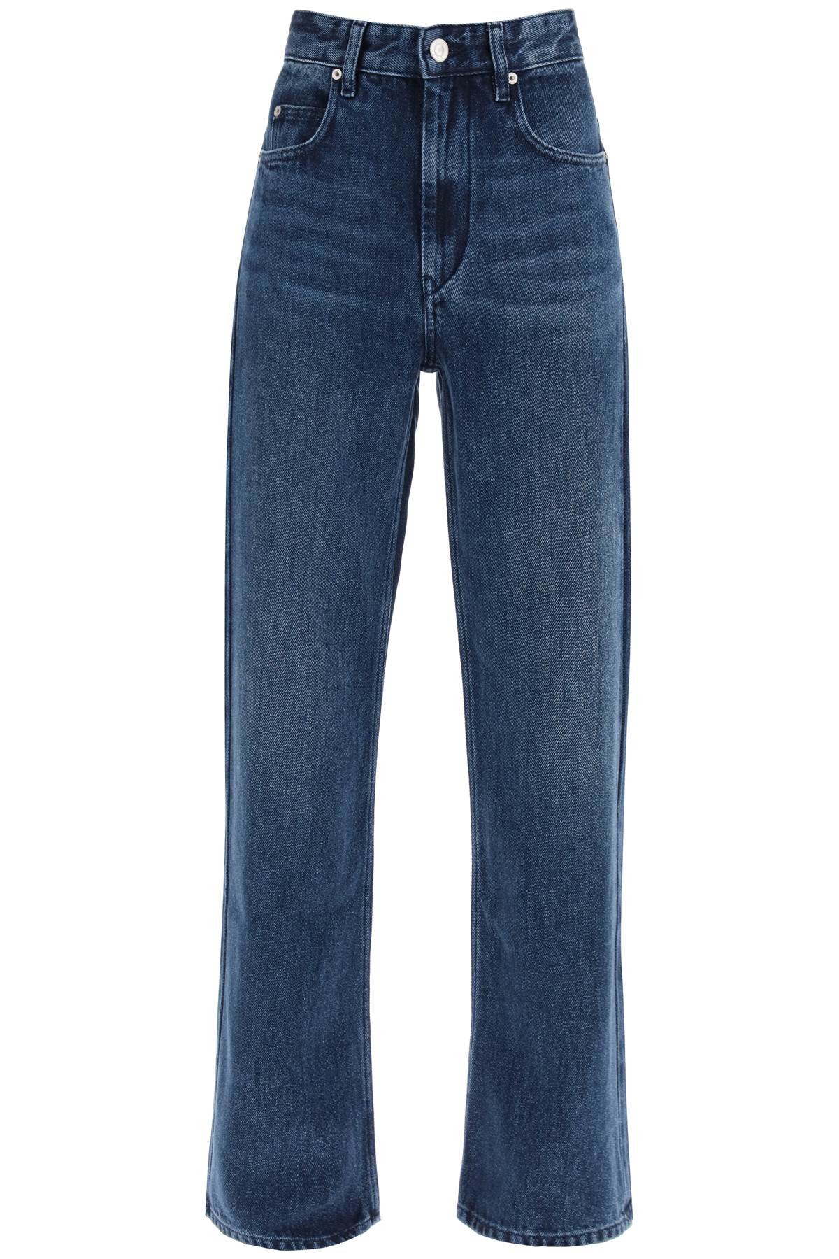 Marant Etoile Belvira Straight Leg Jeans In Blue