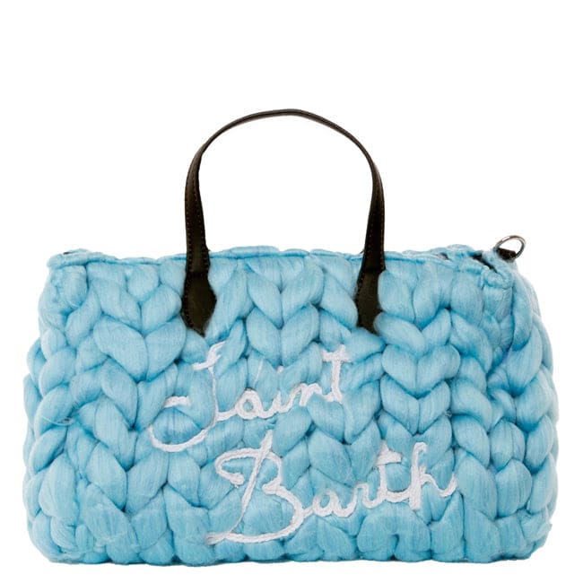 Light Blue Jumbo Tricot Vivian Handbag