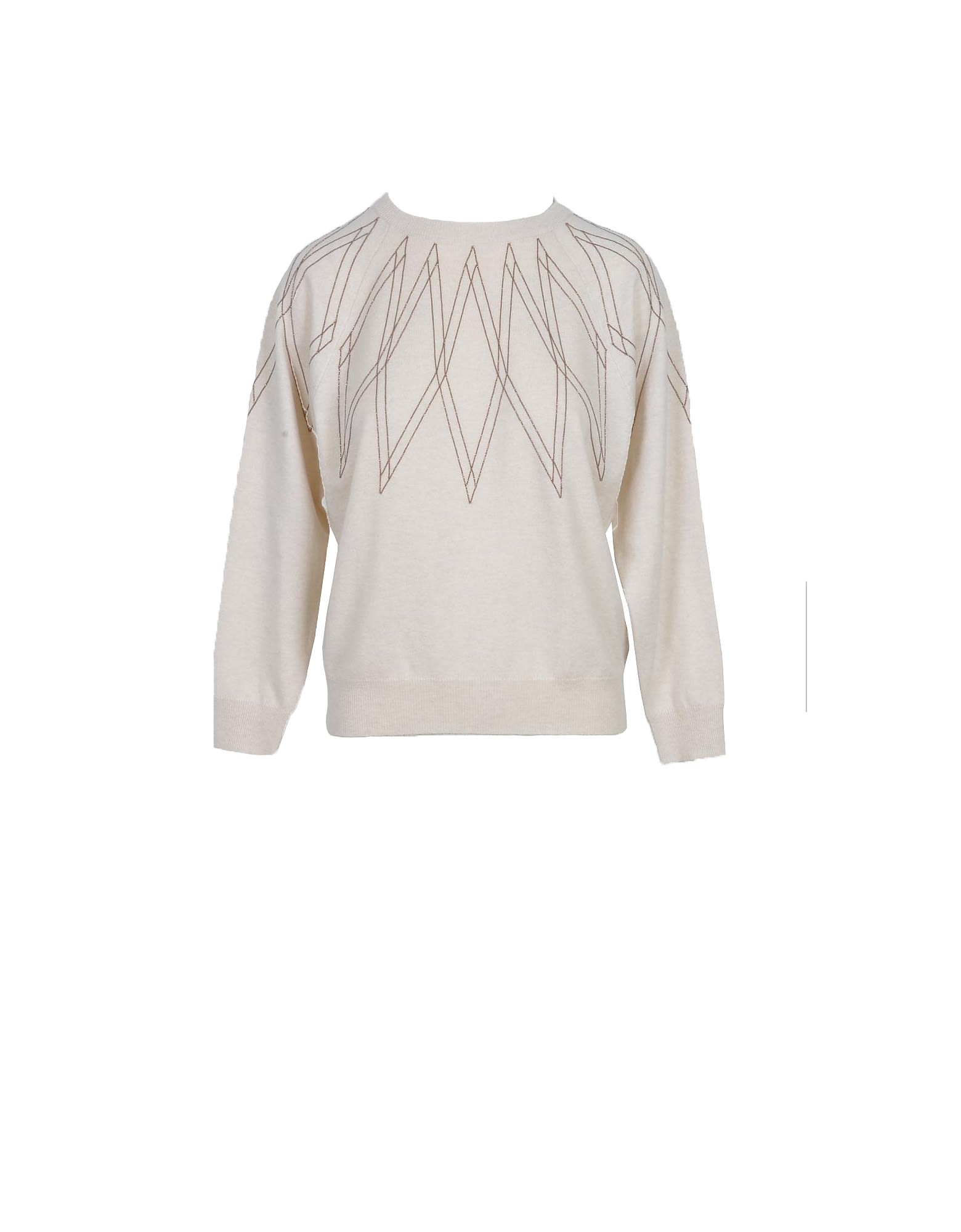 Brunello Cucinelli Womens Ivory Sweater