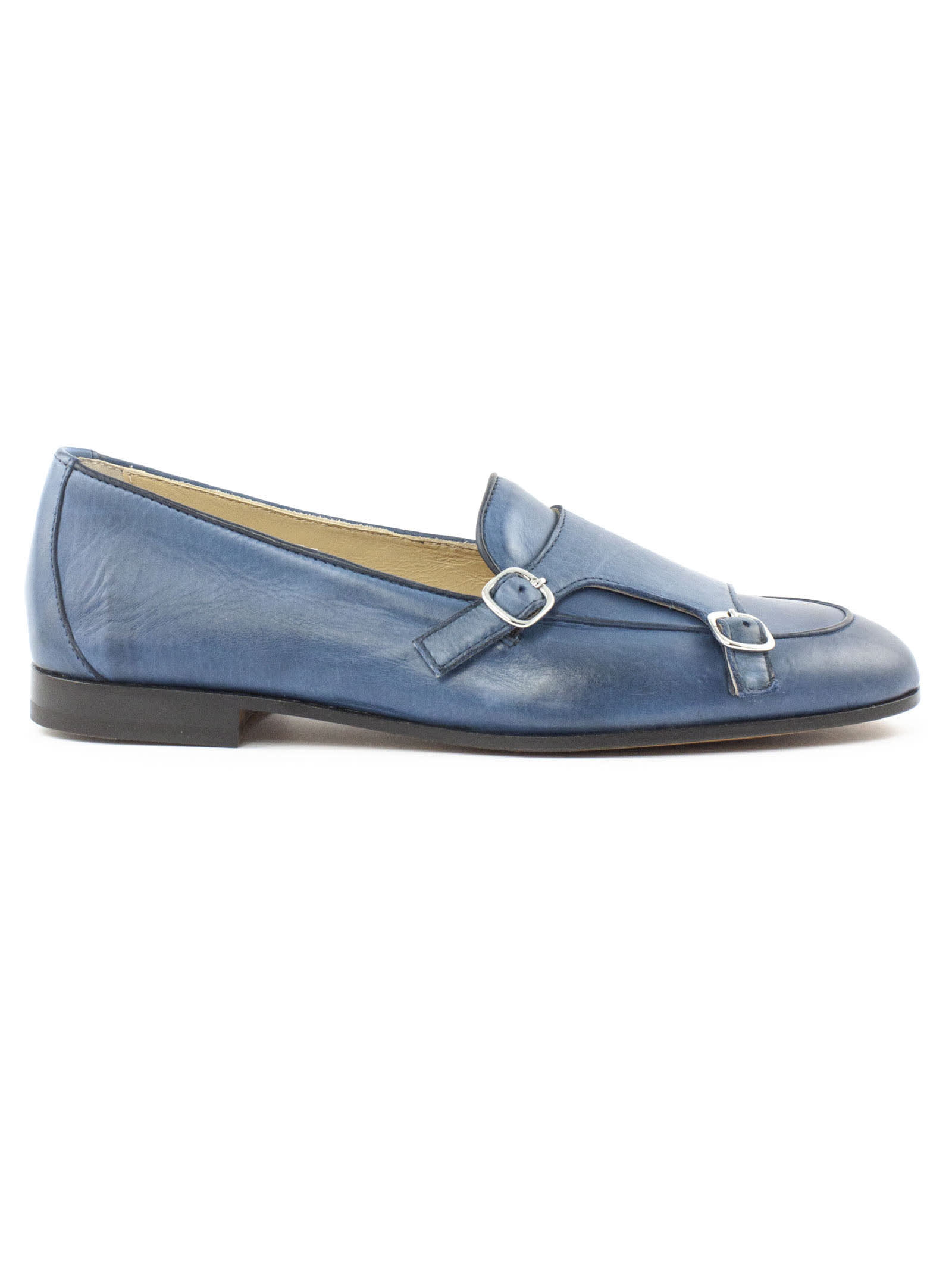 Doucals Light Blue Leather Loafer