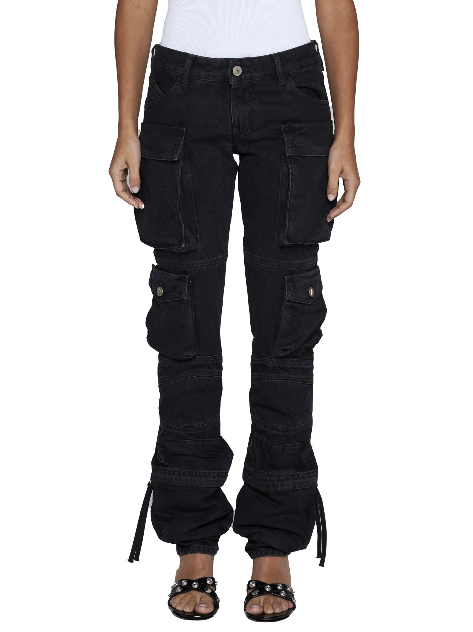 Shop Attico Jeans In Black