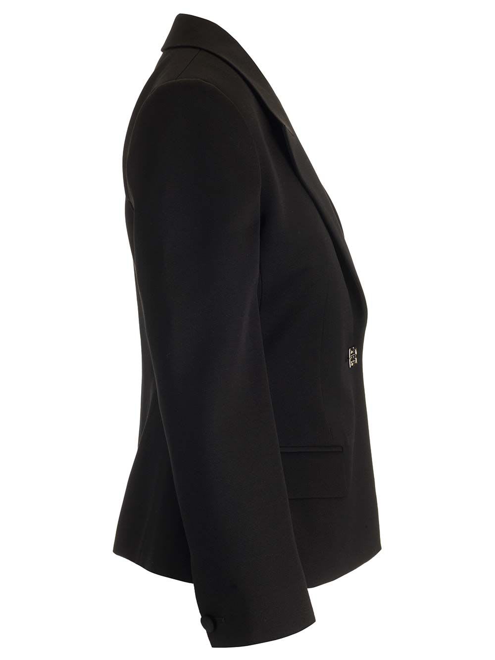 Shop Givenchy Fitted Blazer In Black