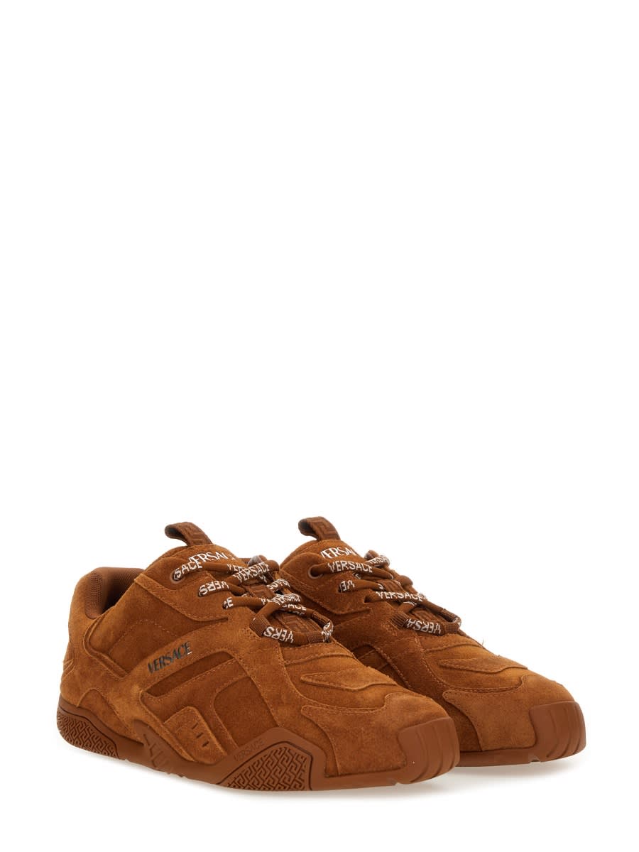 Versace "galaxia" Sneaker In Brown