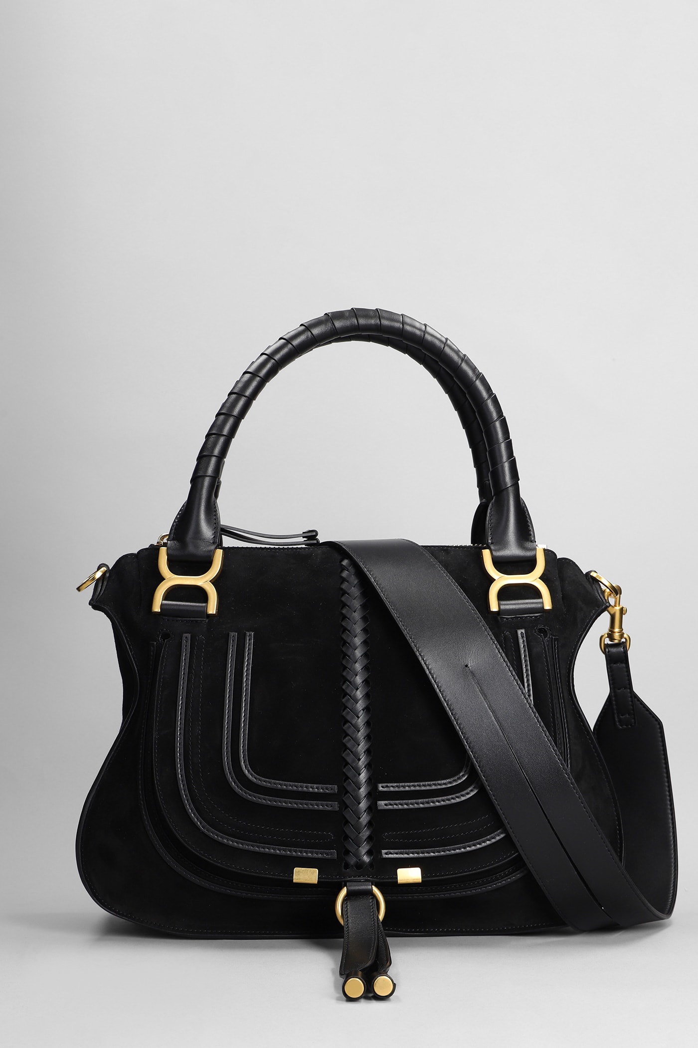 Chloé Mercie Shoulder Bag In Black Leather