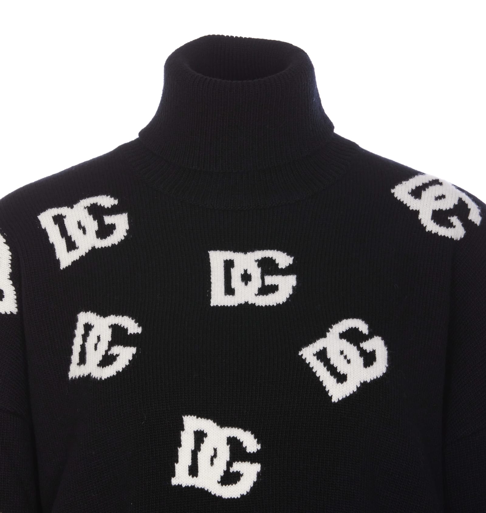 Shop Dolce & Gabbana Dg Logo Pullover In Black