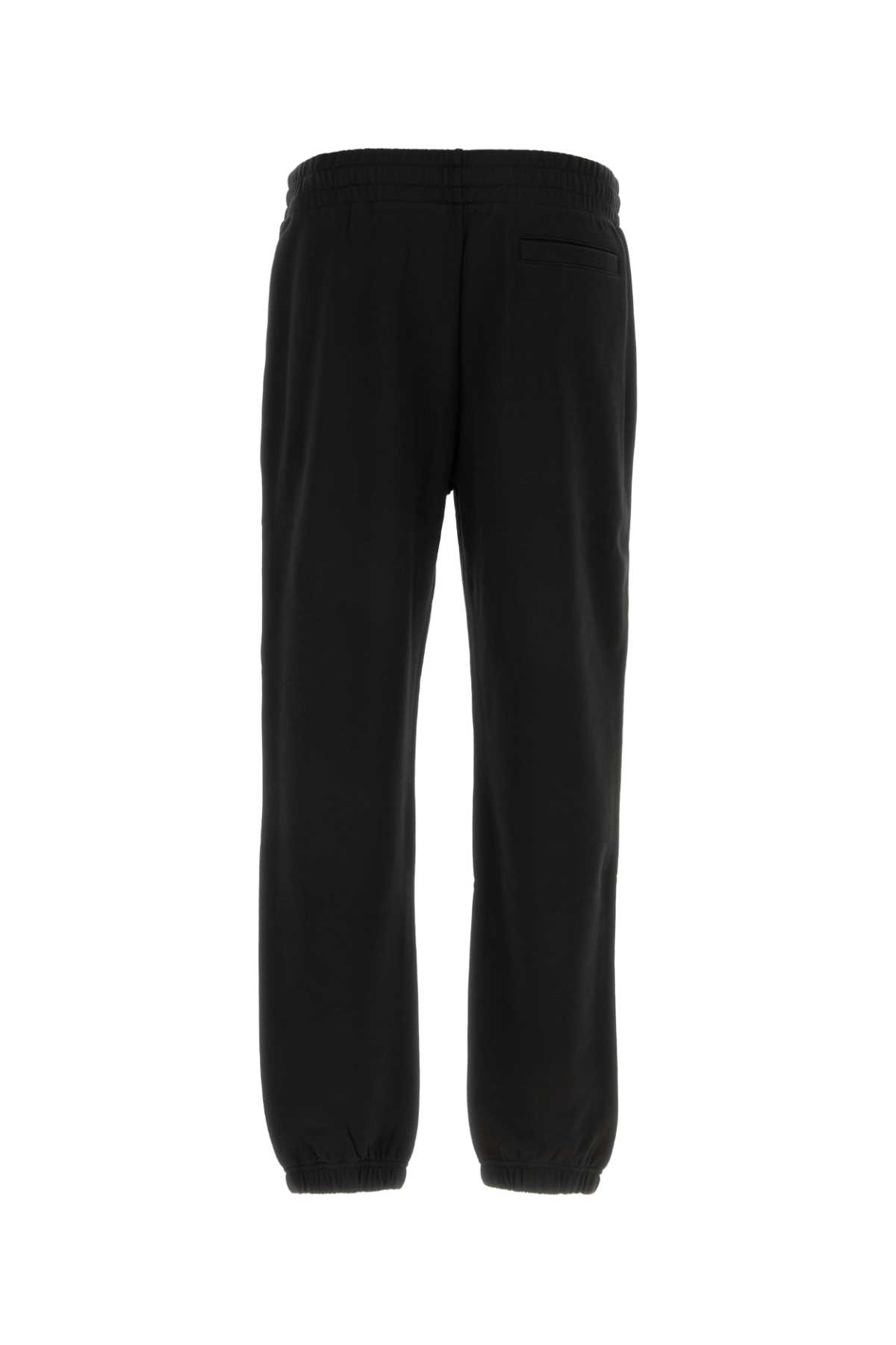 Moncler Men Black Cotton Joggers In Black