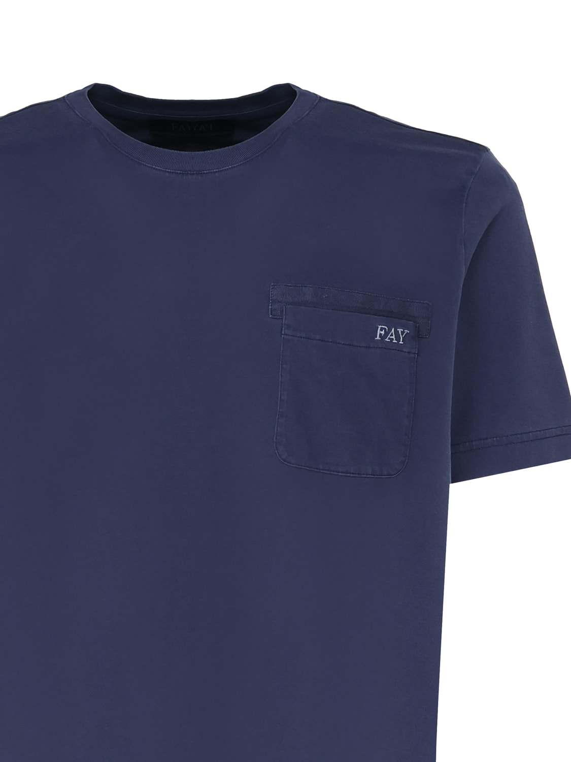 Shop Fay T-shirt With Pocket In Blue