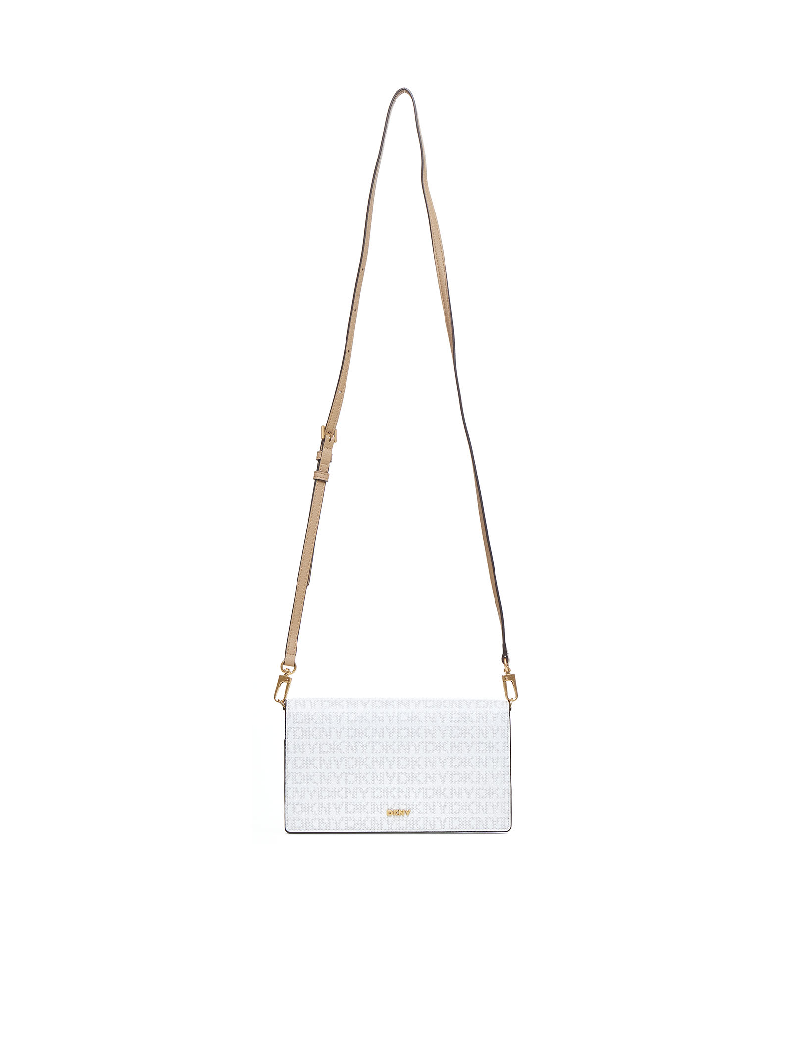 Shop Dkny Shoulder Bag In Cream Cappucino