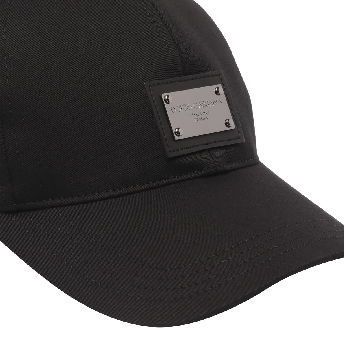 Shop Dolce & Gabbana Logo Baseball Cap In Black