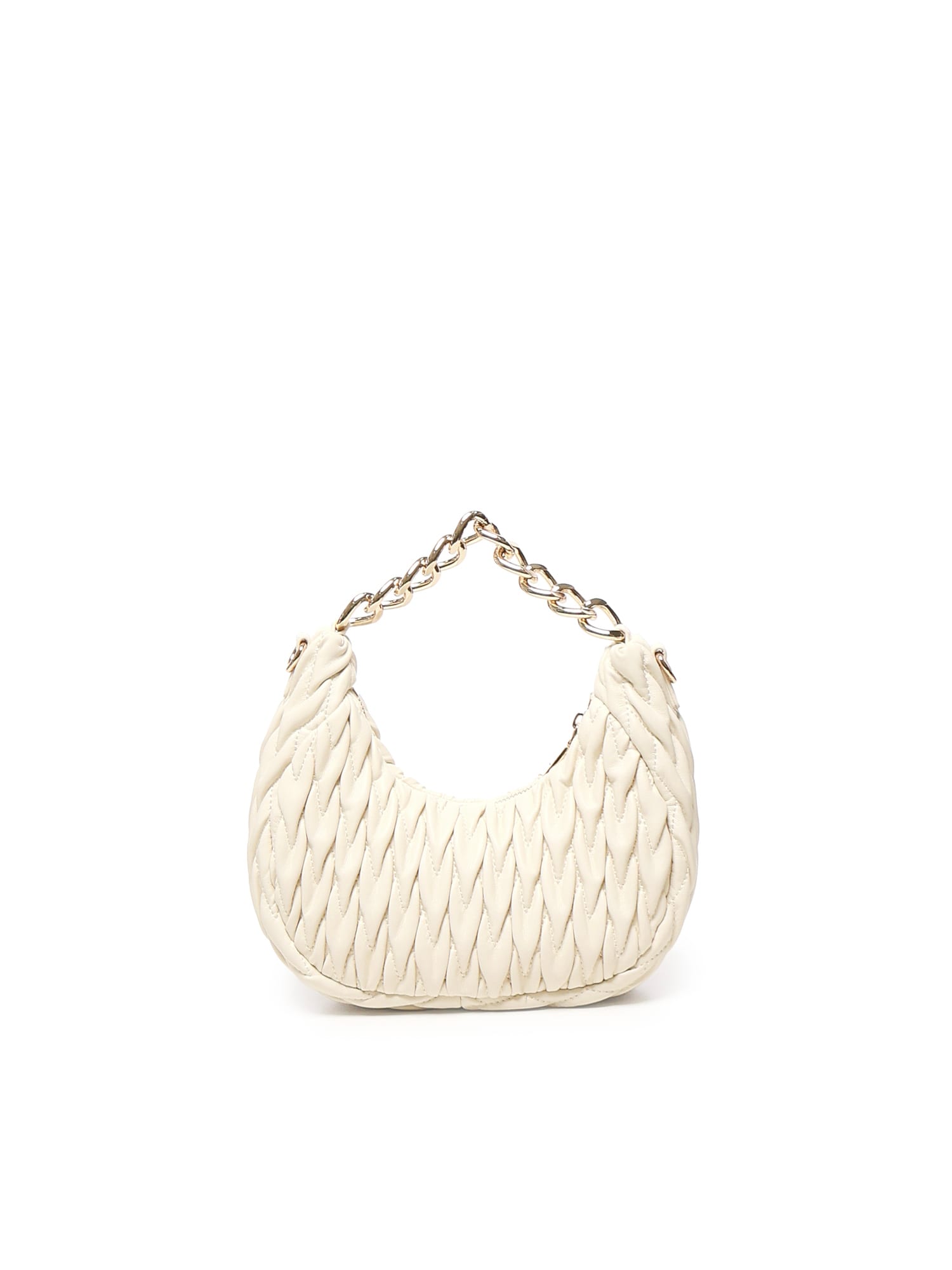 Love Moschino Quilted Bag With Logo In White