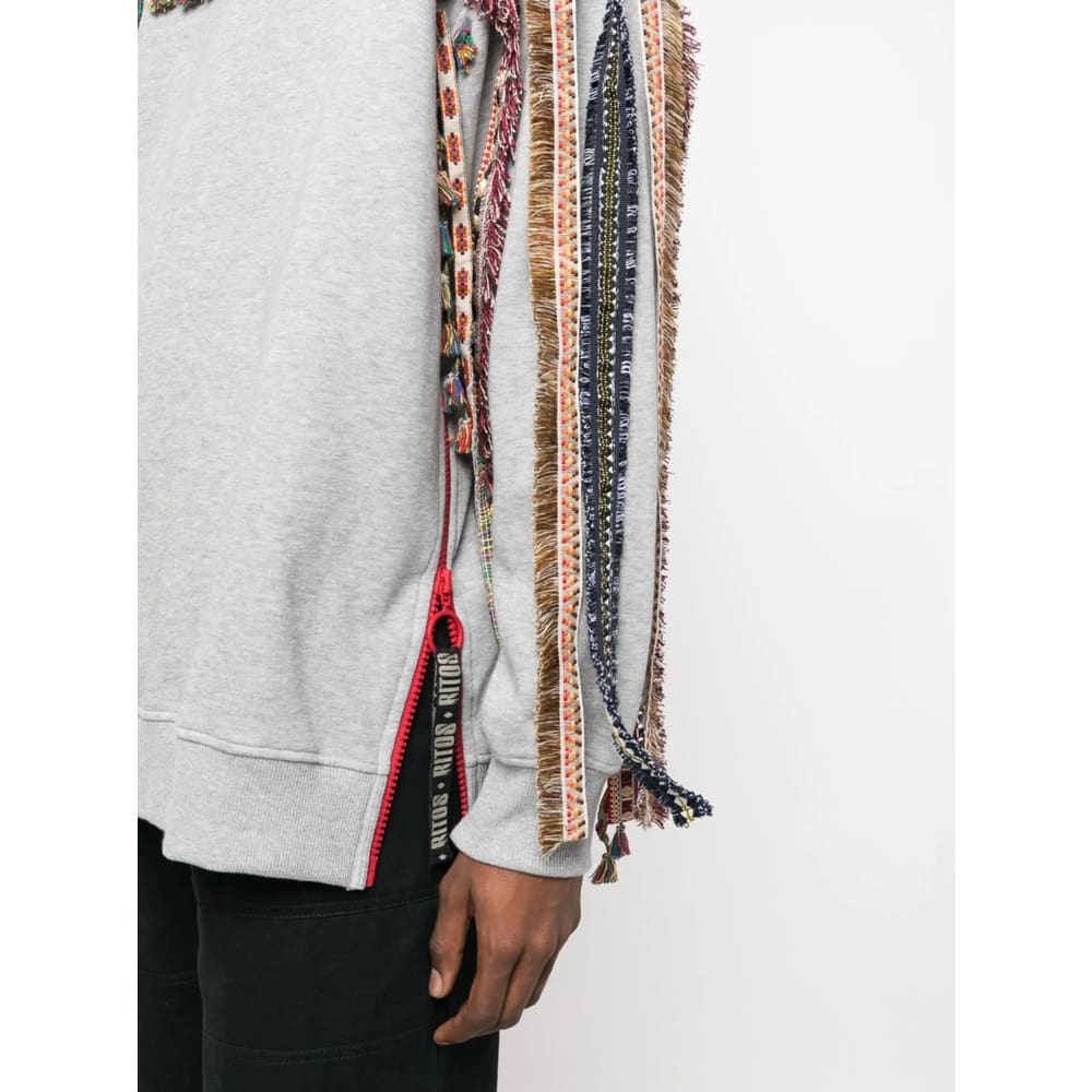 Ritos Tassel-detail Sweatshirt In Gray