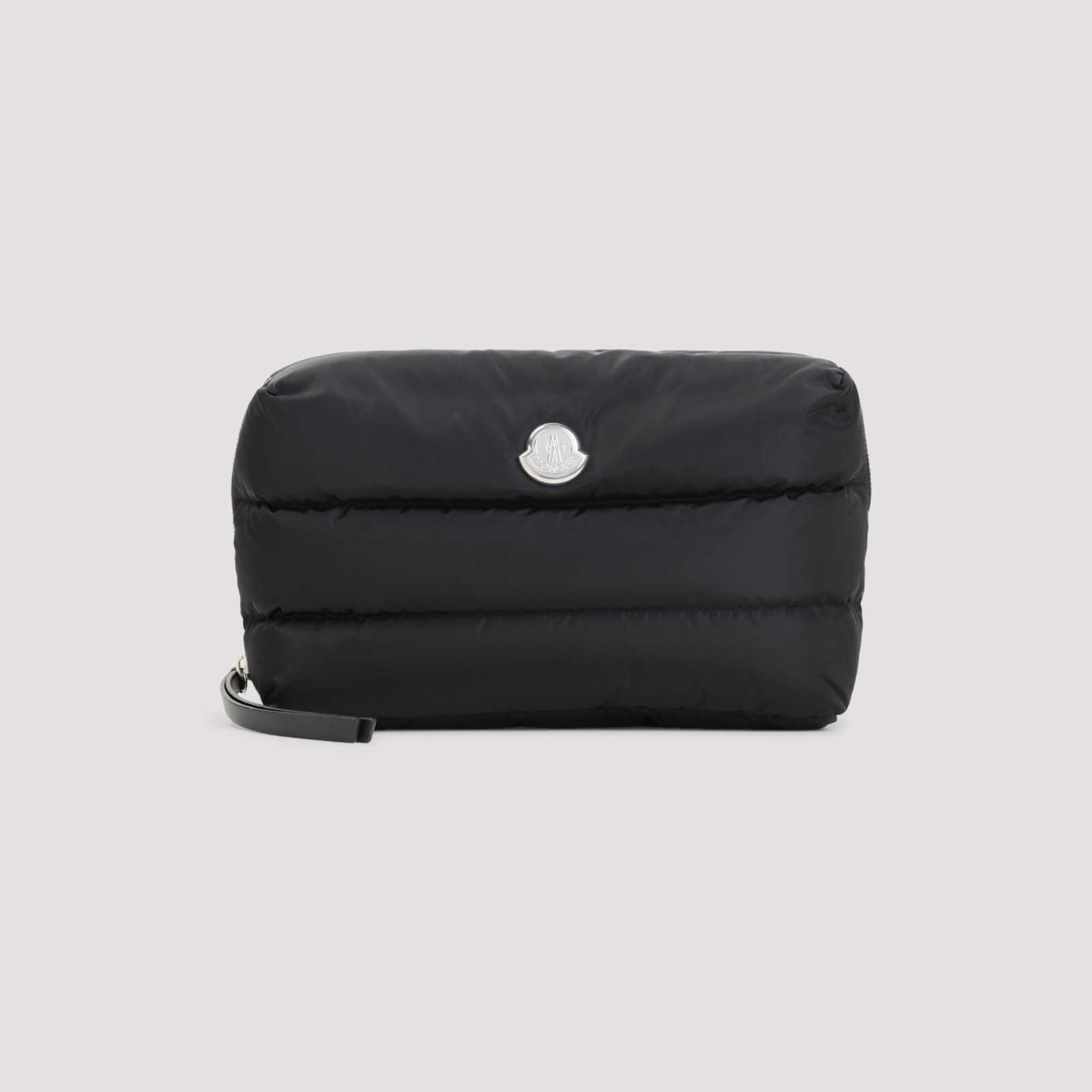 Moncler Black Fabric Caradoc Beauty Case In Black