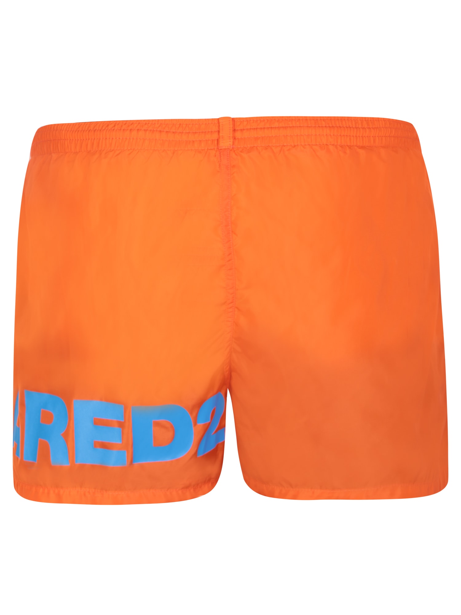 Shop Dsquared2 Max Logo Midi Orange Swim Shorts