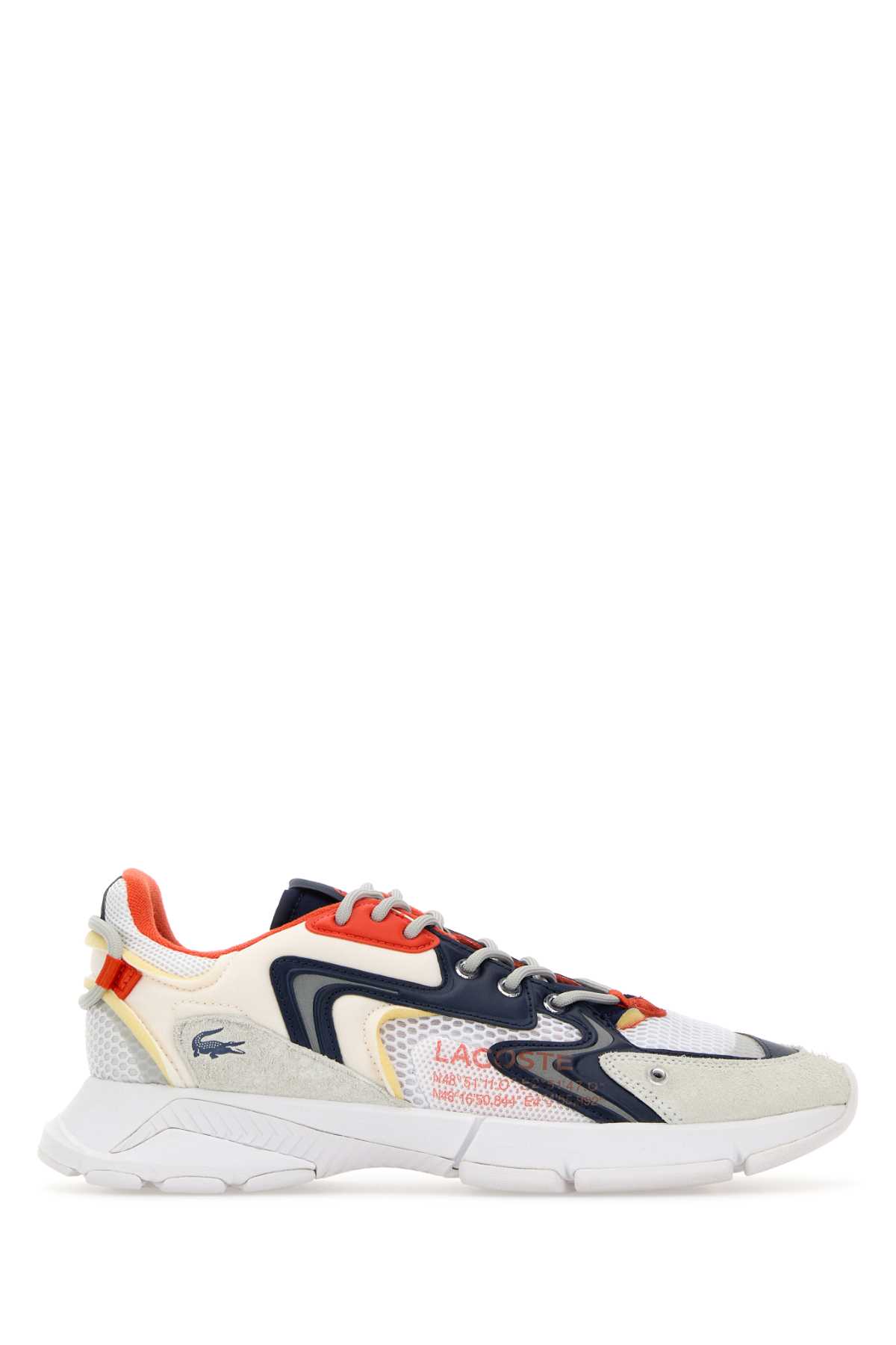 Shop Lacoste Multicolor Leather And Mesh L003 Neo Sneakers In 1u2