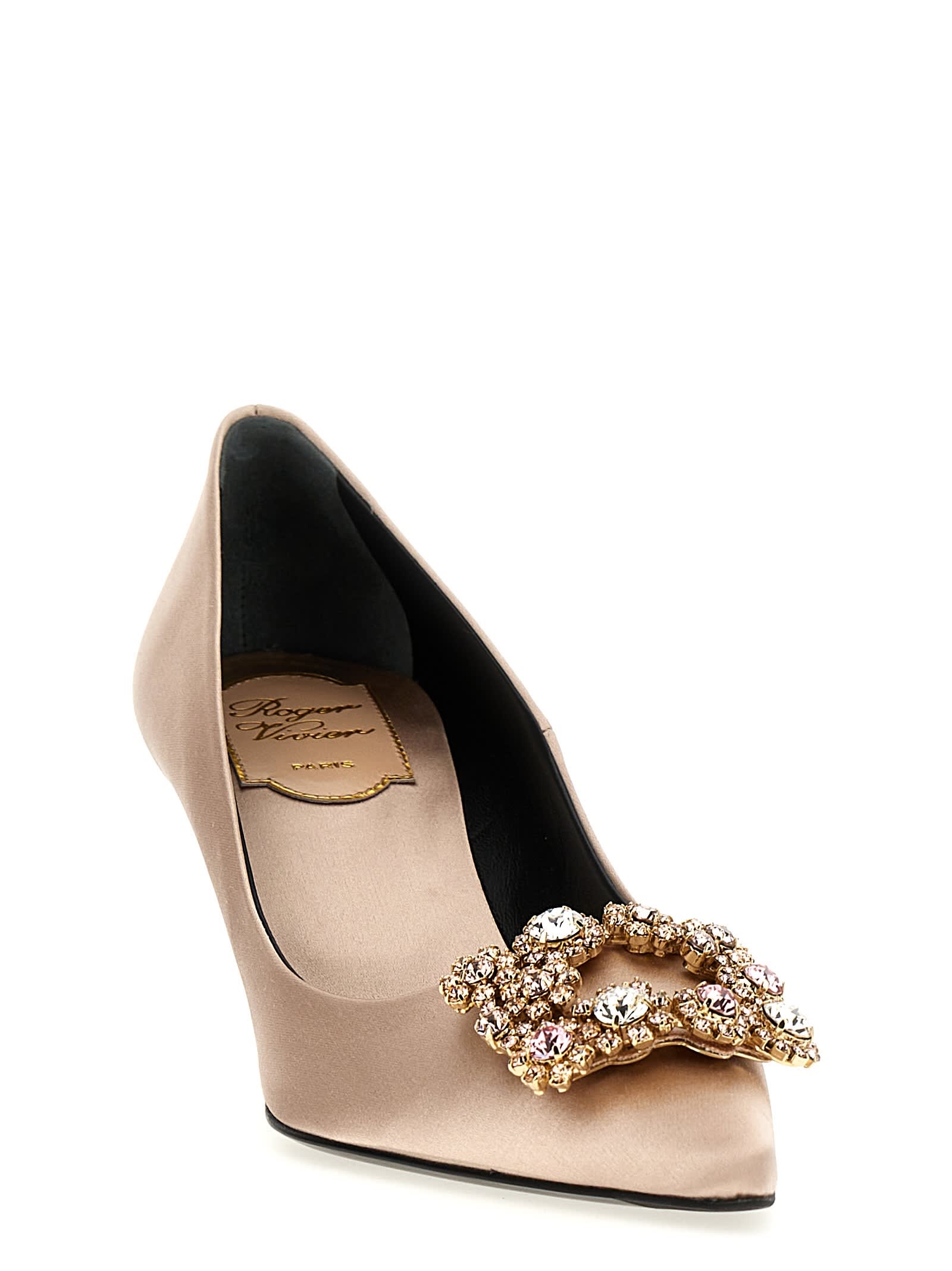 Roger Vivier Efflorescence Pumps In Golden