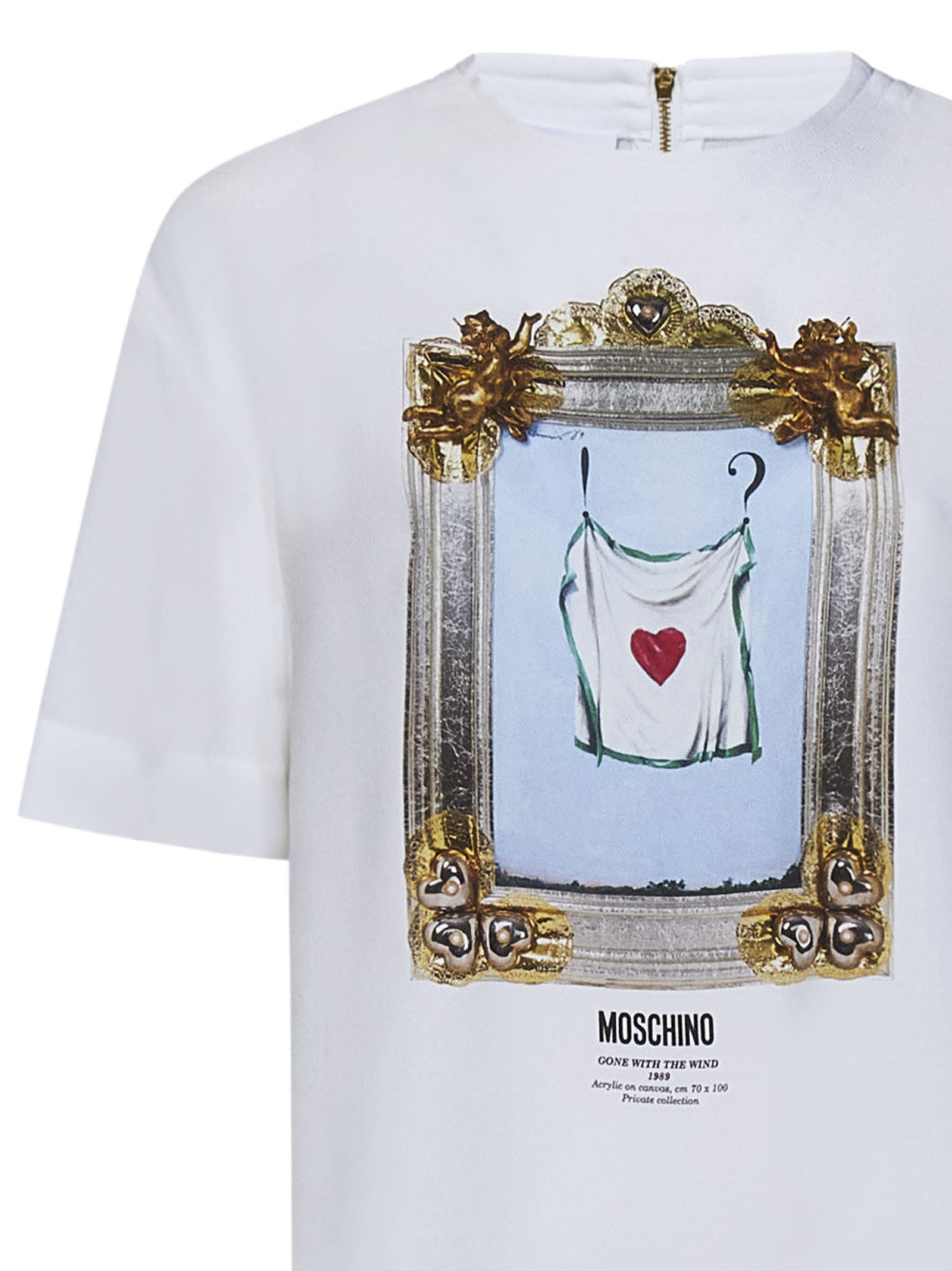 Shop Moschino Blouse In White