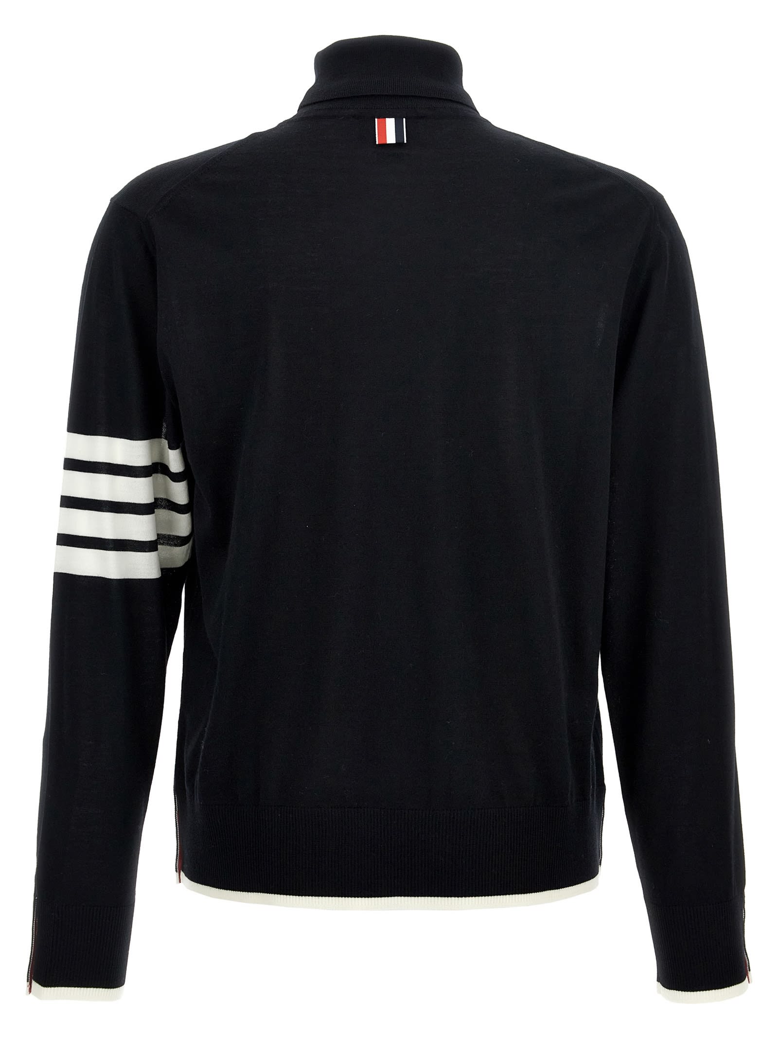 Shop Thom Browne 4 Bar Sweater In Black