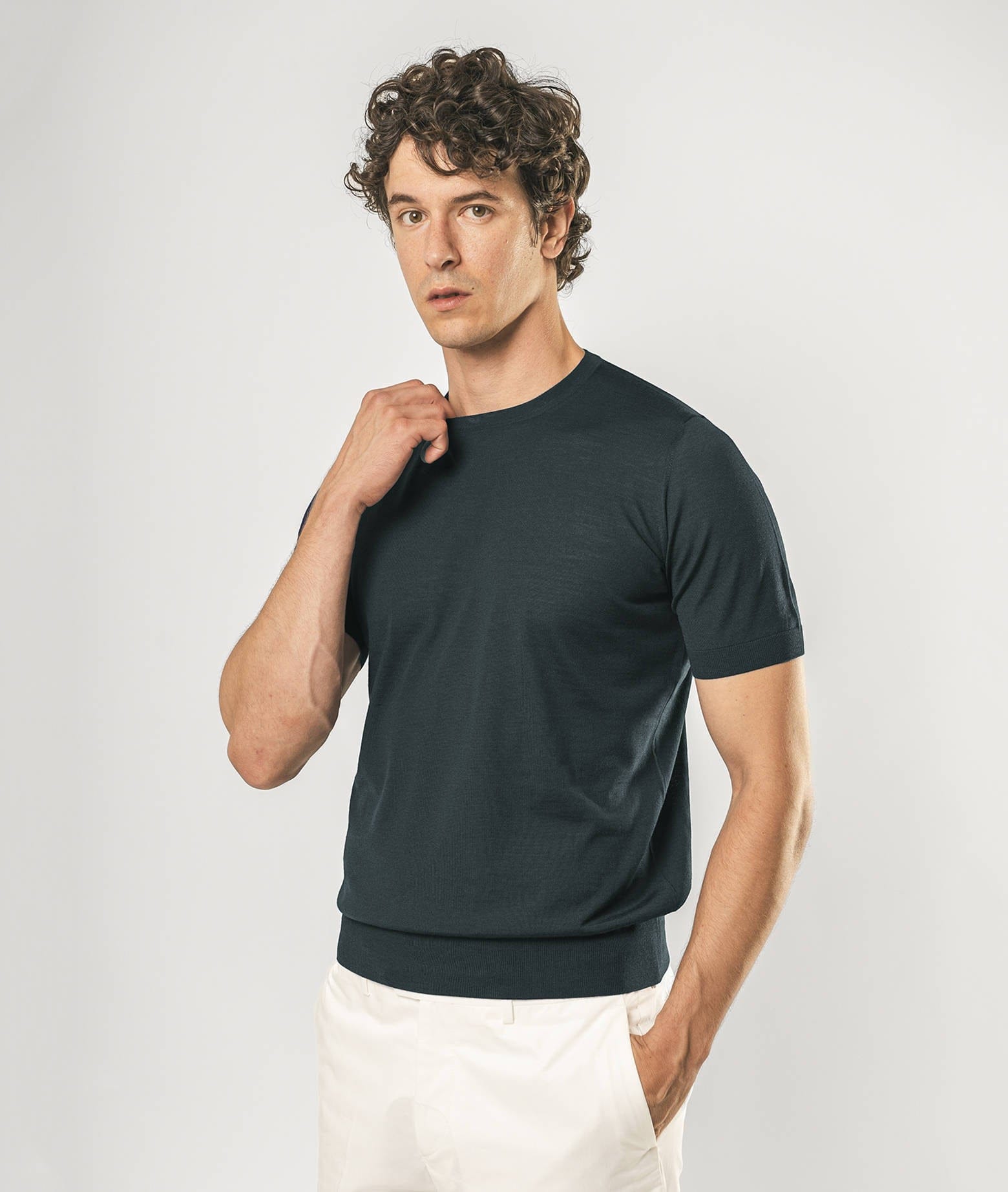 Larusmiani Crewneck Roquebrune T-shirt In Dimgray