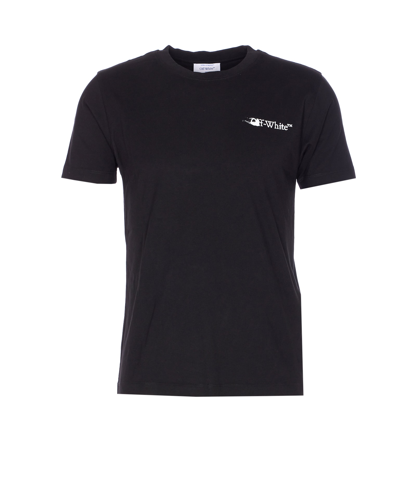 Off-white Arrow Print Crewneck Short Sleeve T-shirt In Black