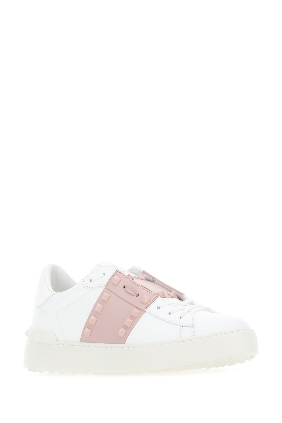 Shop Valentino Sneakers In Biancowaterrosebianco