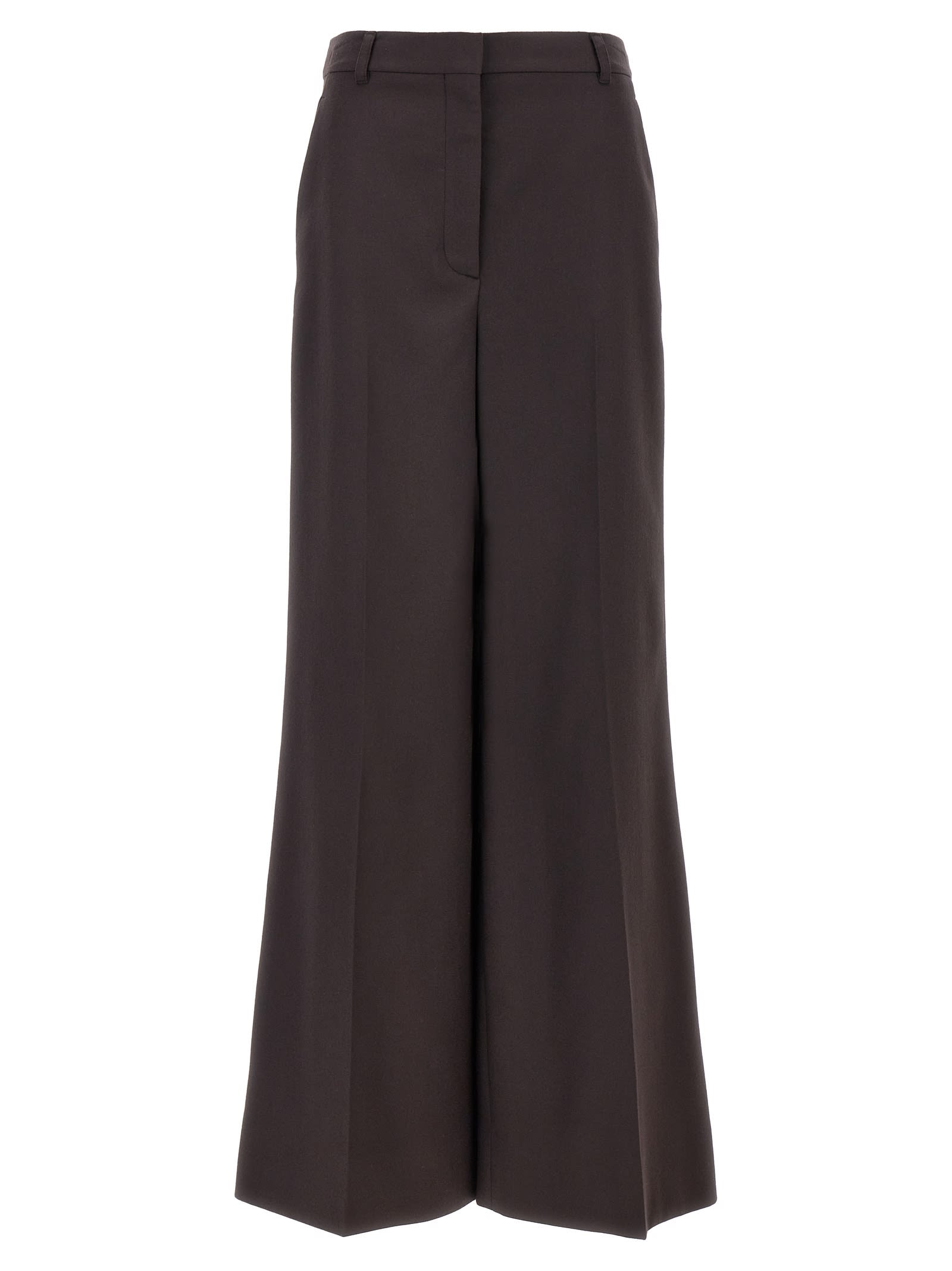 Shop Stella Mccartney Loose Leg Pants In Brown