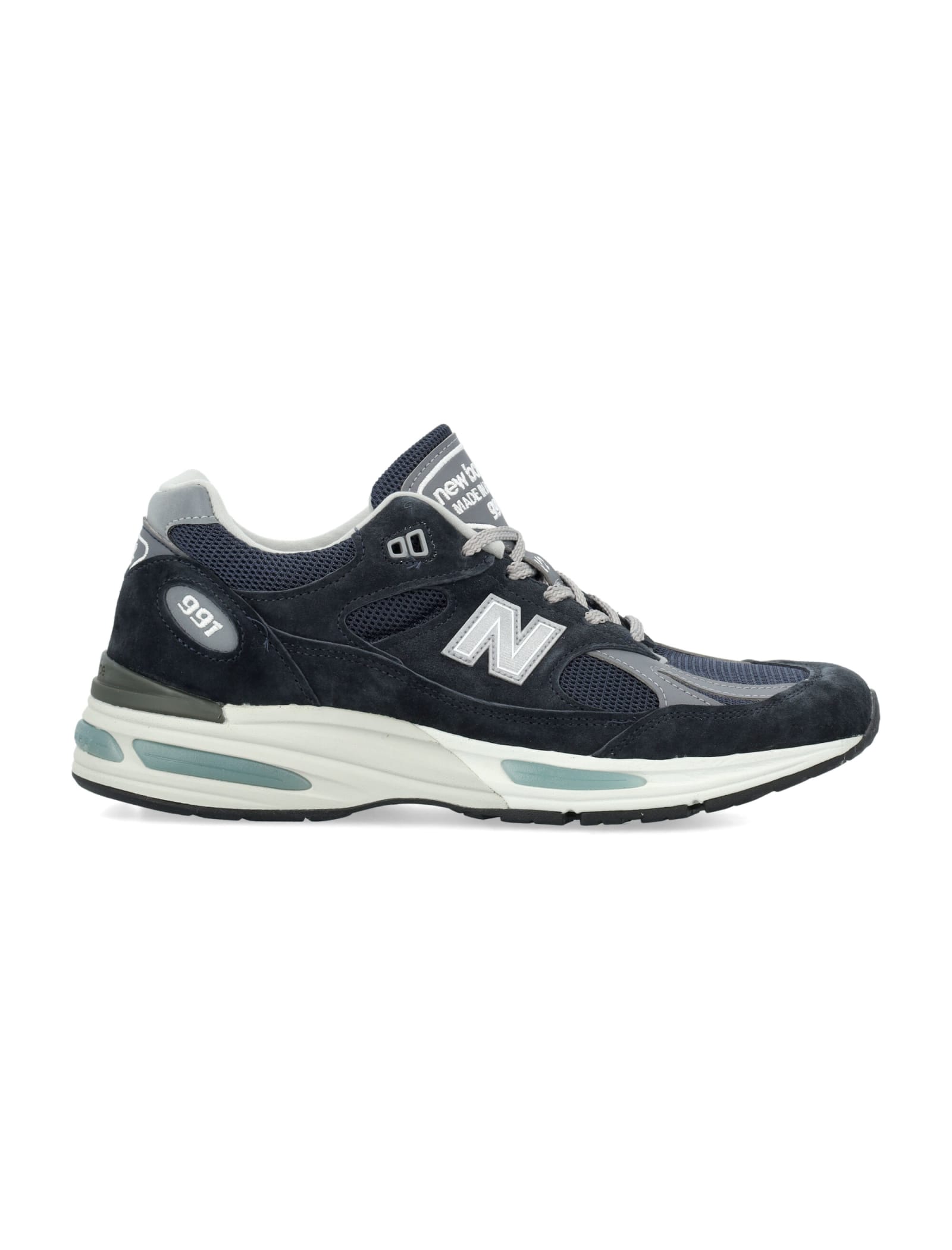 Shop New Balance 991 V2 Miuk Sneakers In Navy