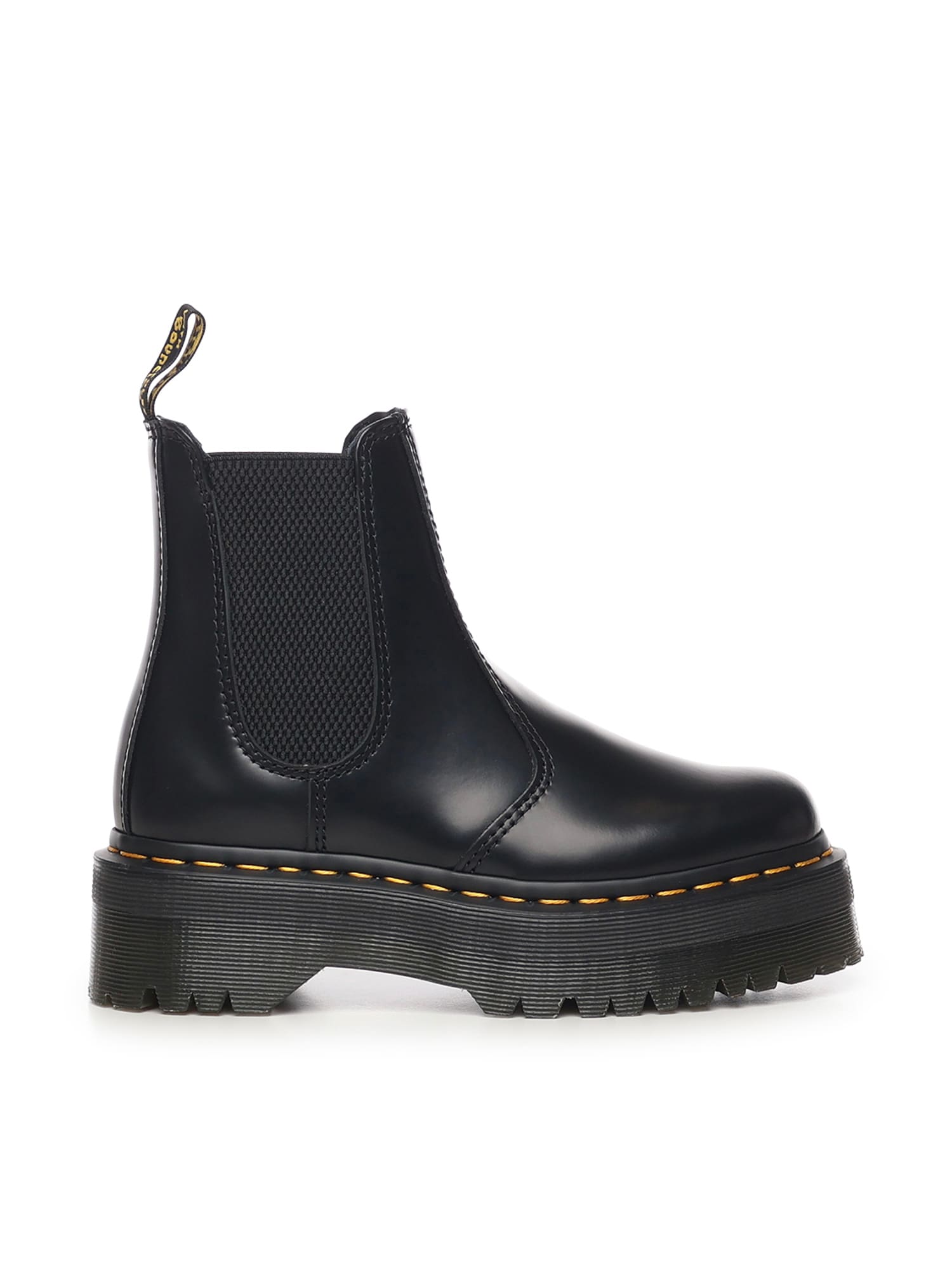 Dr. Martens 2976 Quad Platform Chelsea Boots In Leather In Multi
