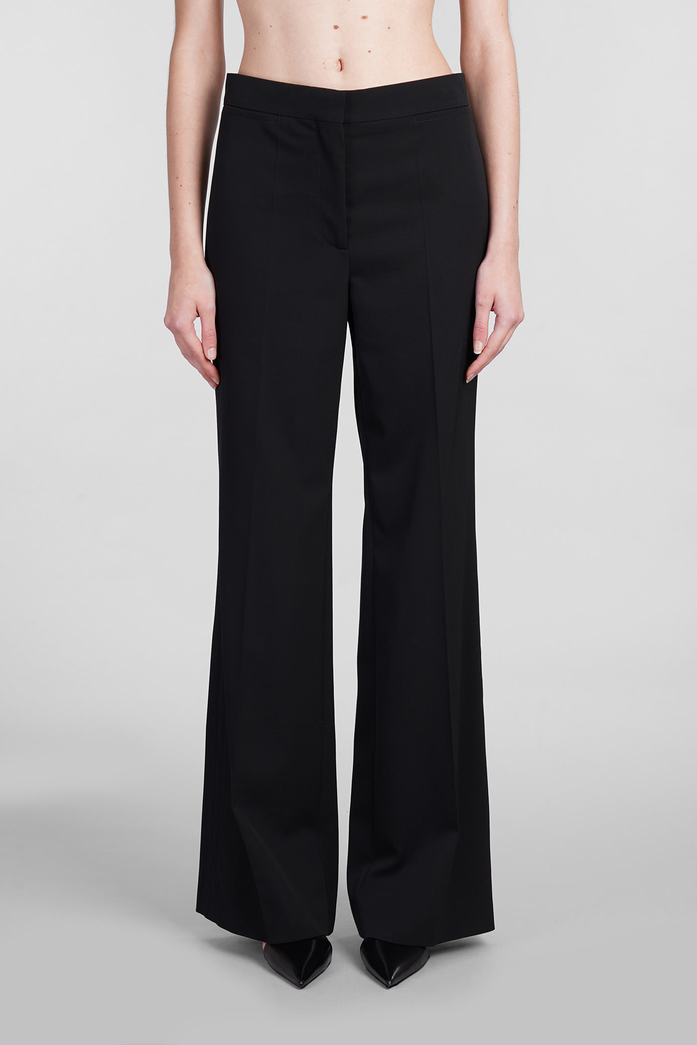 Shop Stella Mccartney Pants In Black Wool