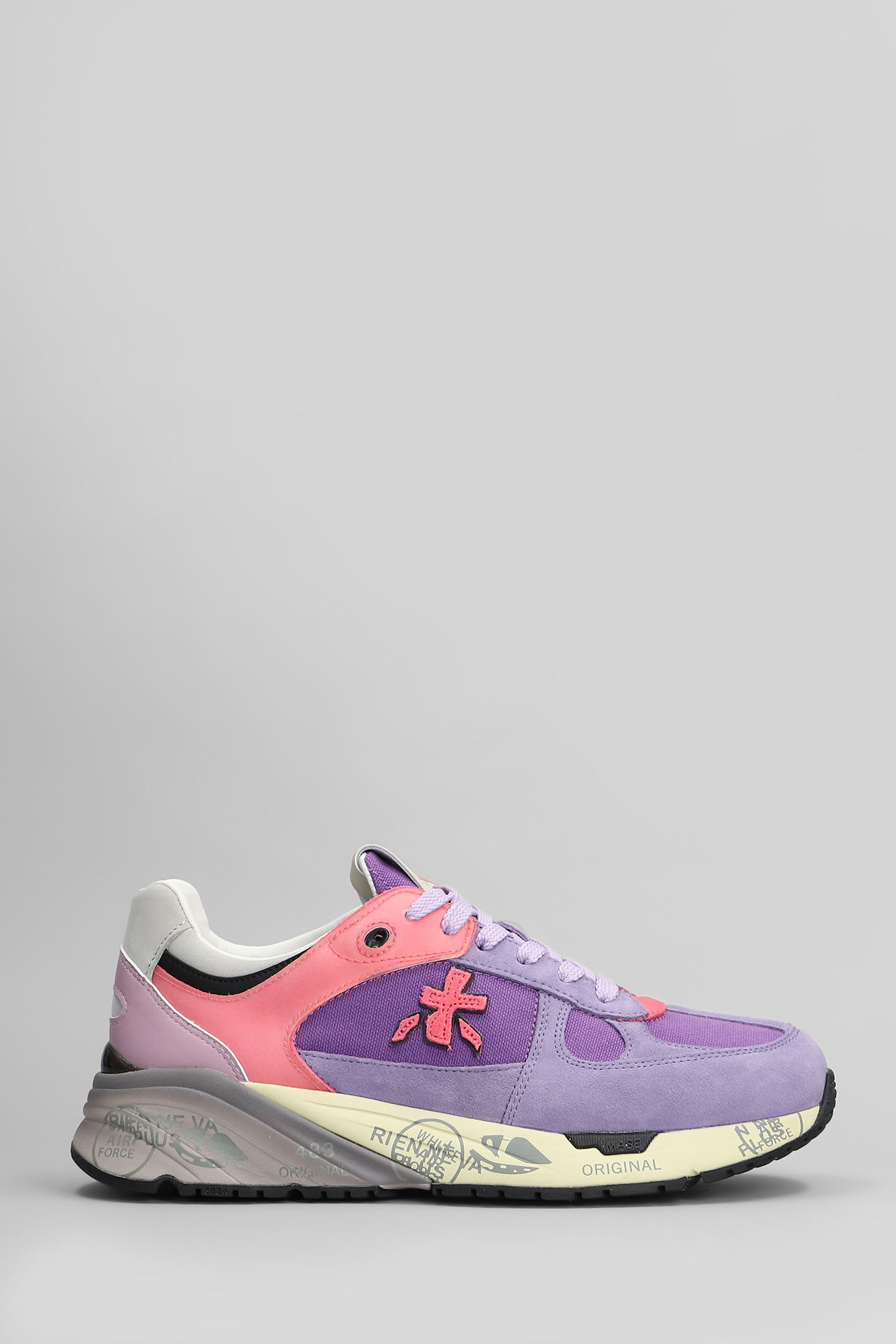 Mase Sneakers In Viola Suede And Fabric