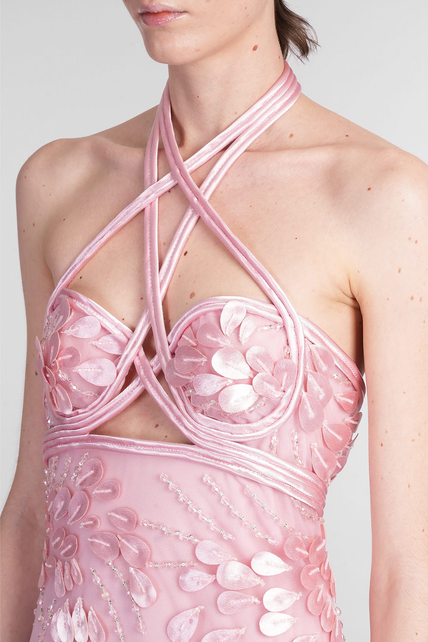 Costarellos Callula In Rose-pink Polyamide In Rose-pink