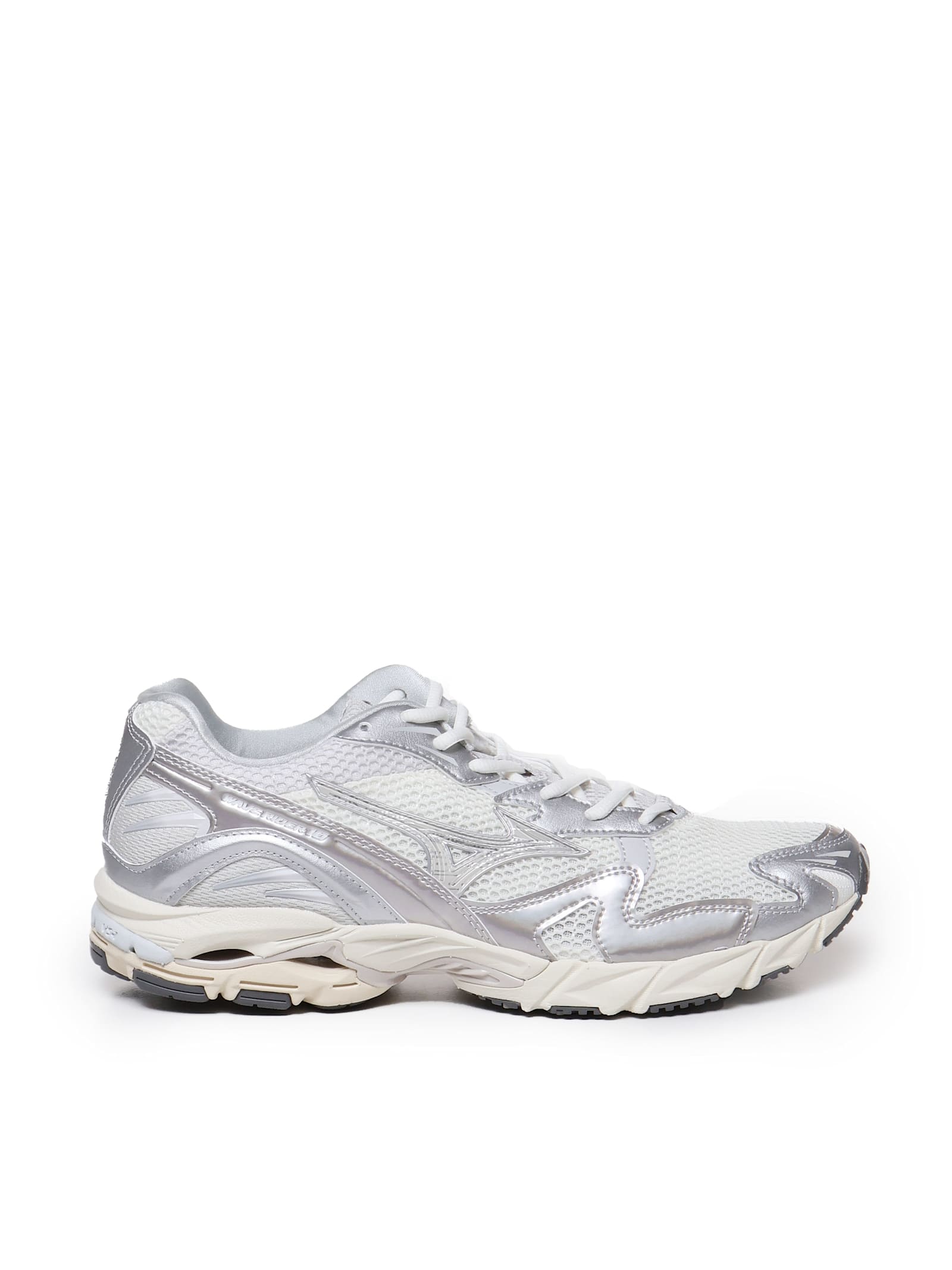 Shop Mizuno Sneakers Wave Rider In Silver