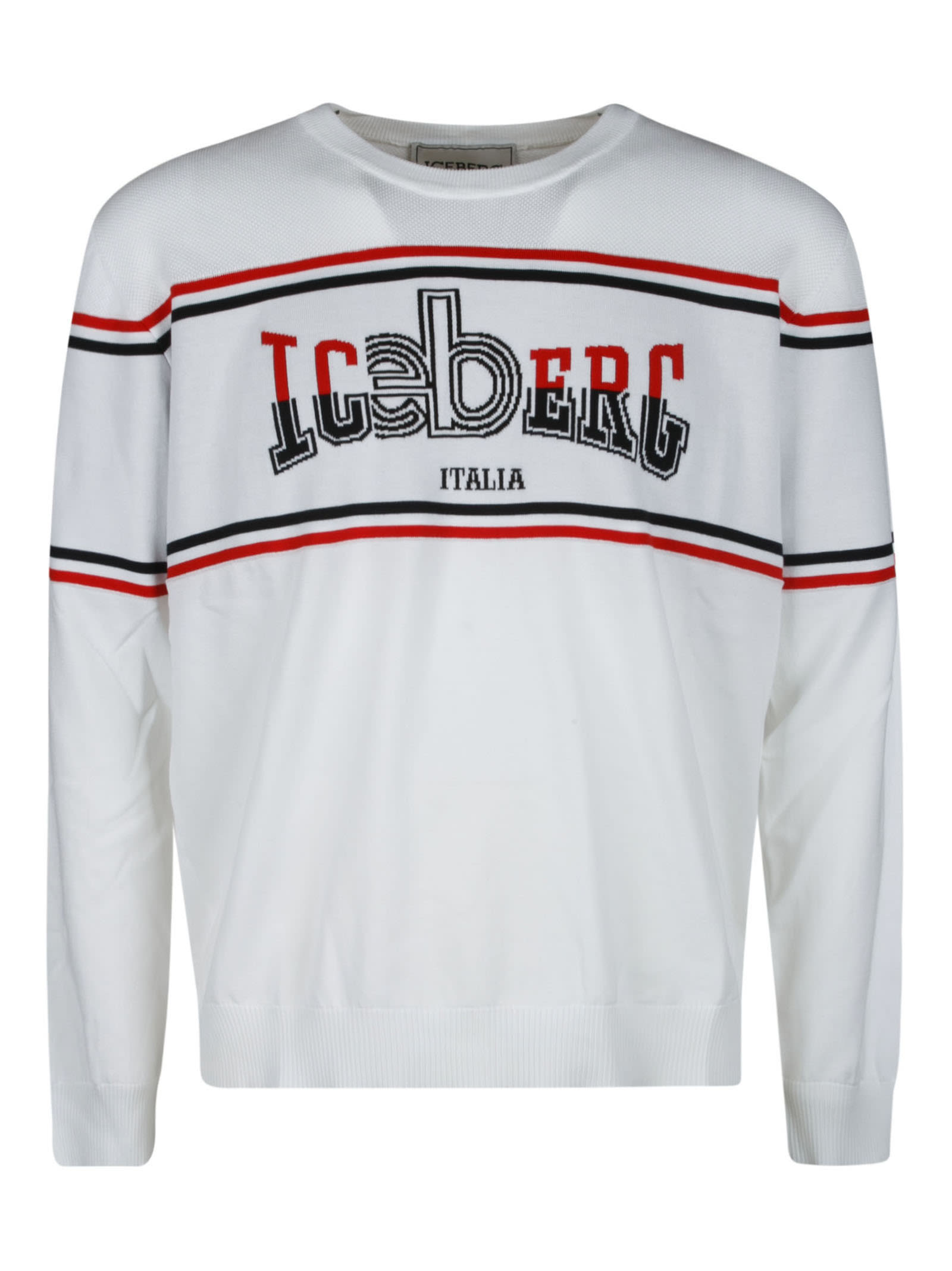 Iceberg Stripe Detail Logo Sweatshirt