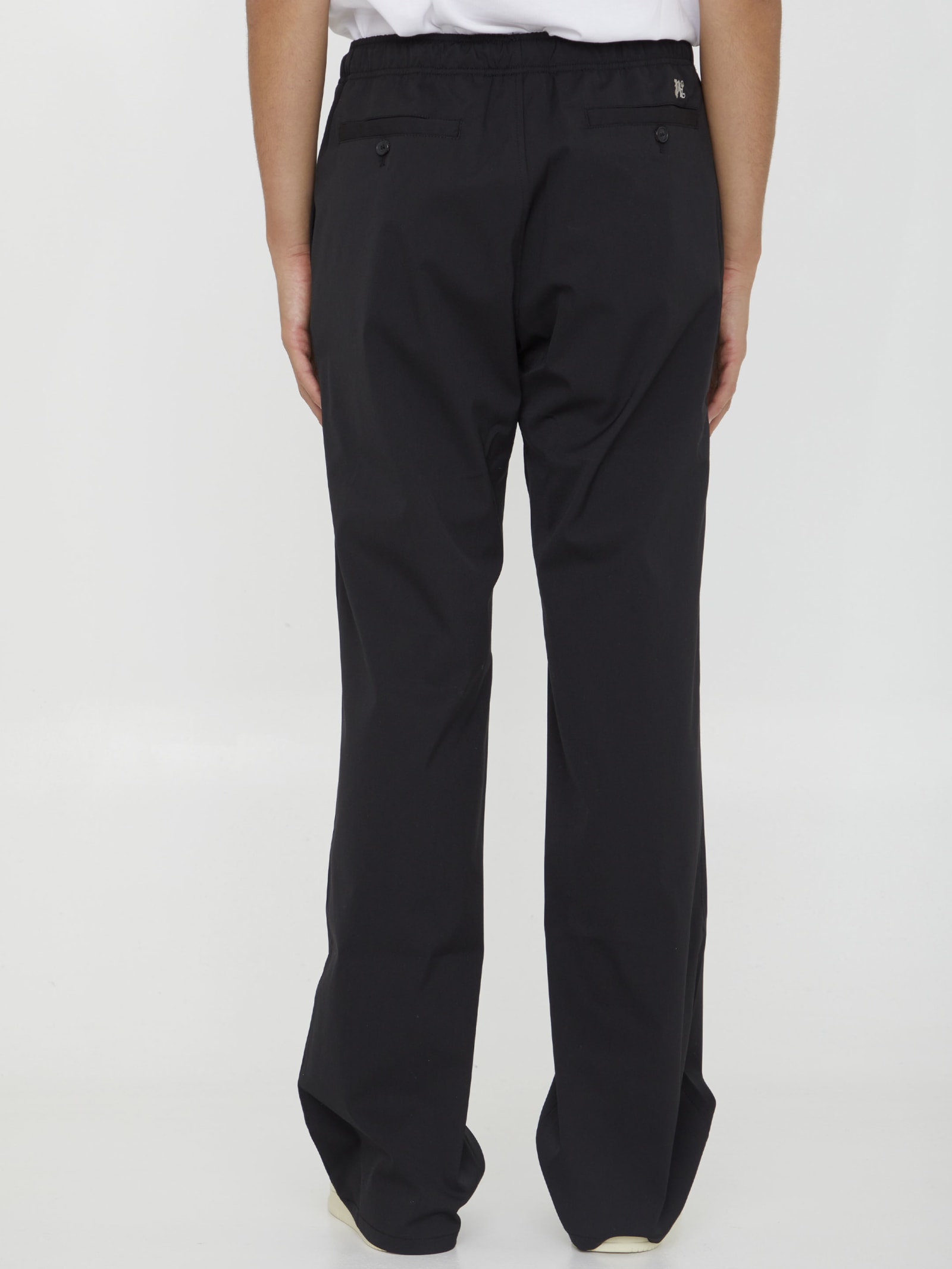 Shop Palm Angels Pa Monogram Pants In Black