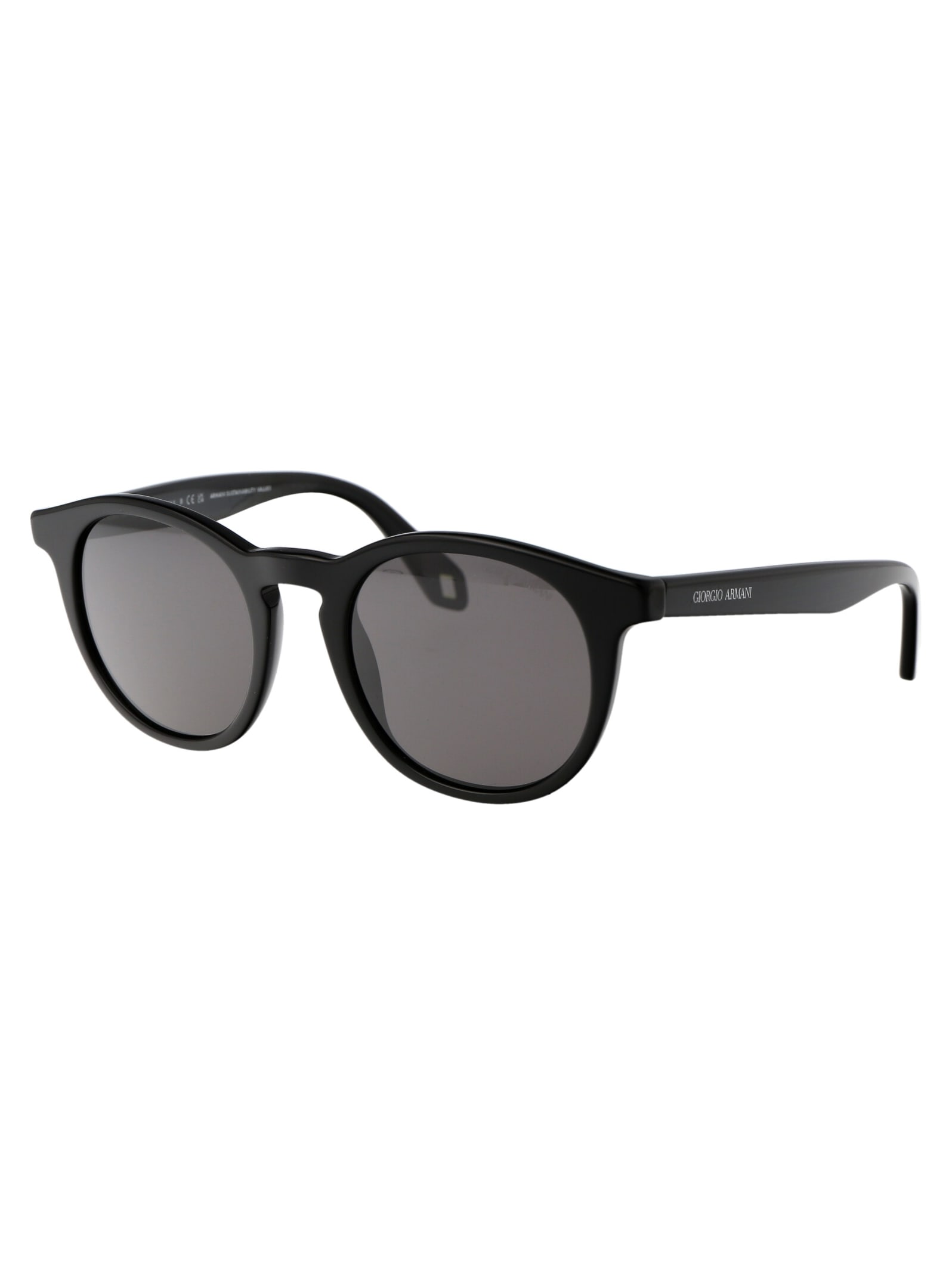 Shop Giorgio Armani 0ar8192 Sunglasses In 5875b1 Black